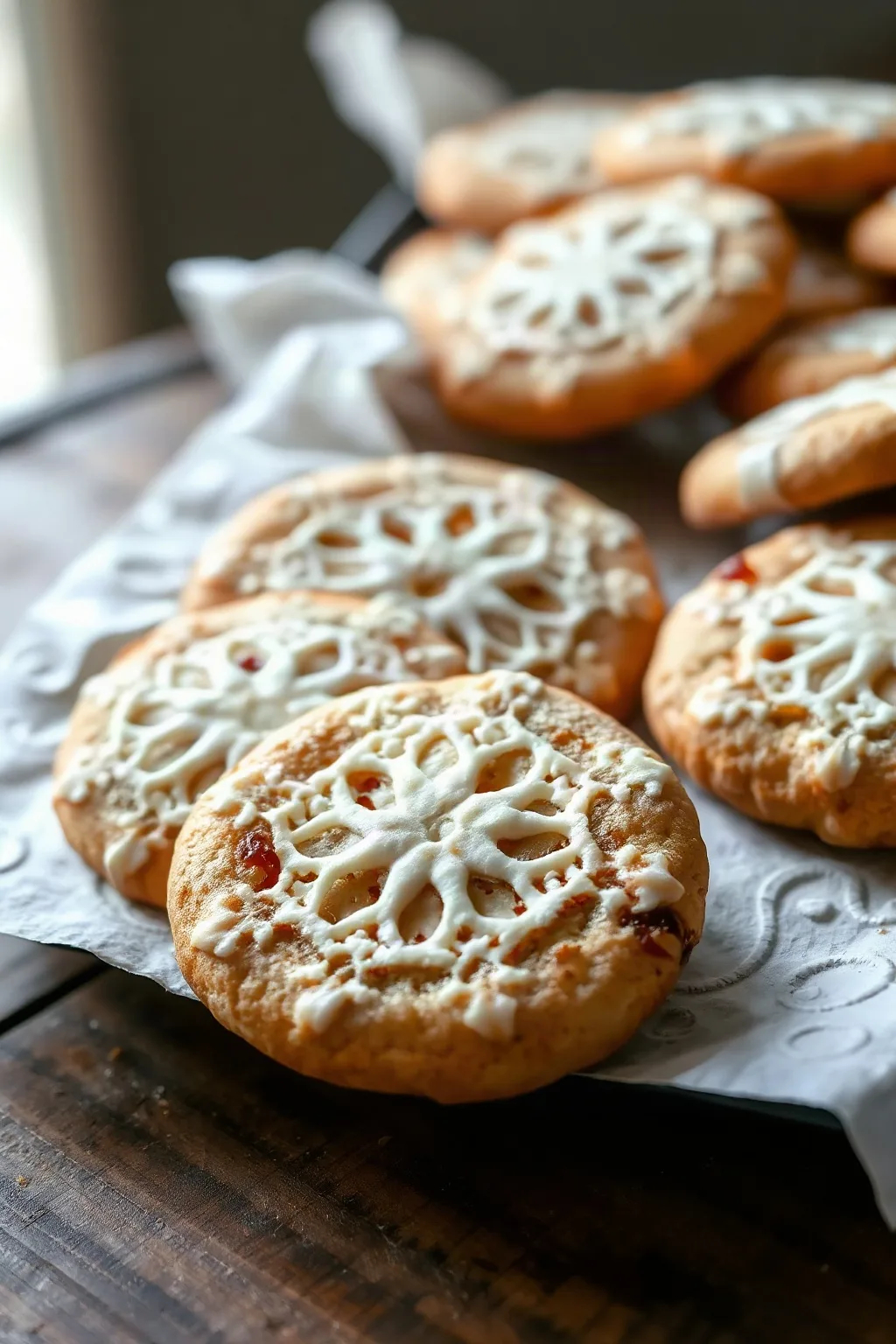 Délice de Biscuits Florentins en Dentelle