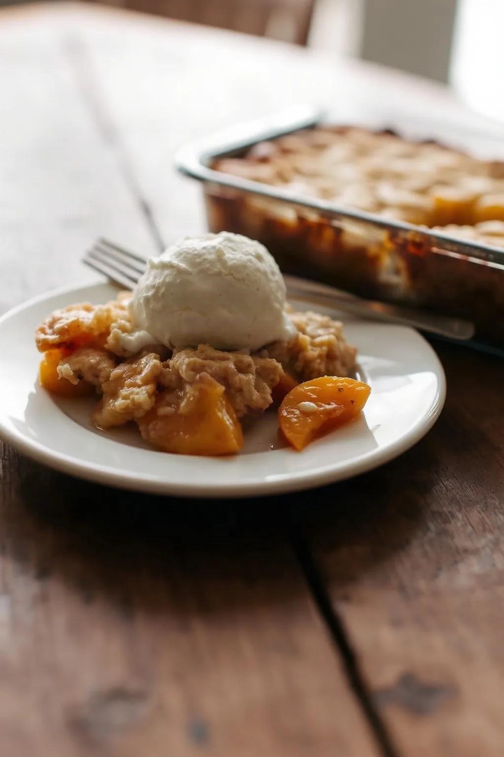 Gâteau aux pêches facile
