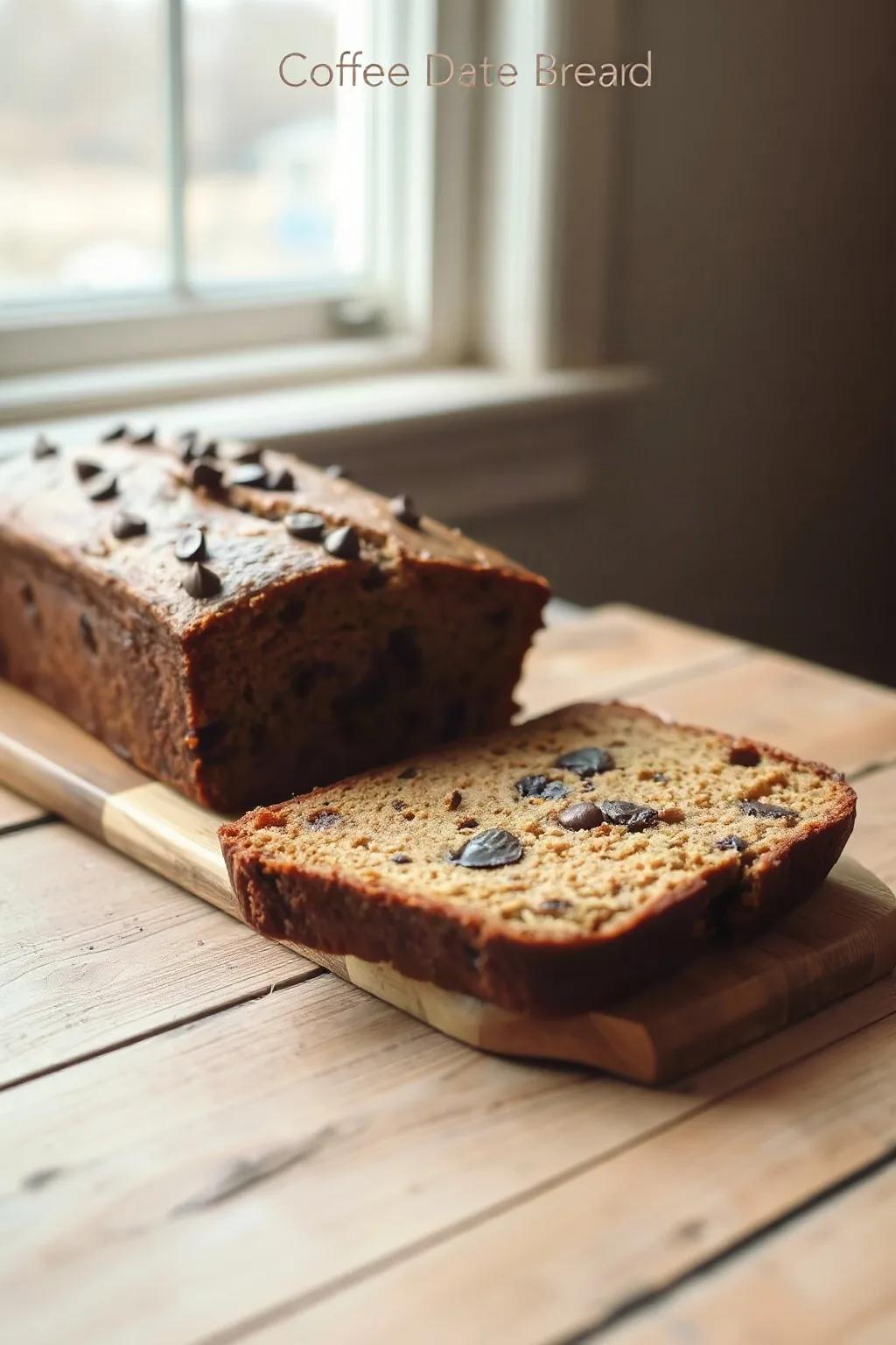 Pain aux dattes et café délicieux