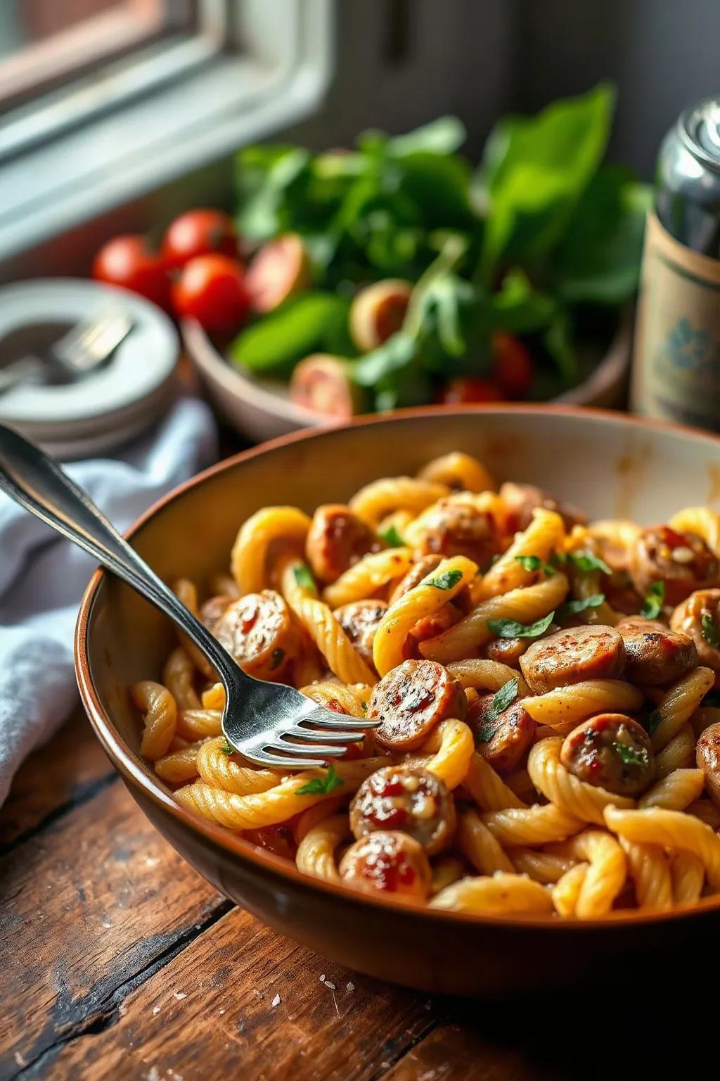 One-Pot Chicken and Sausage Orzo