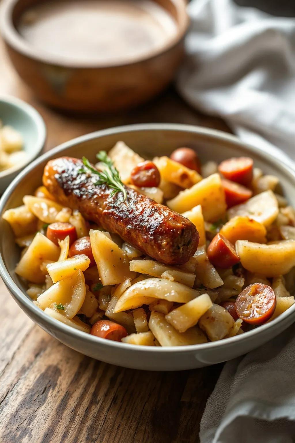 Délice de Choucroute et Saucisse à la Mijoteuse
