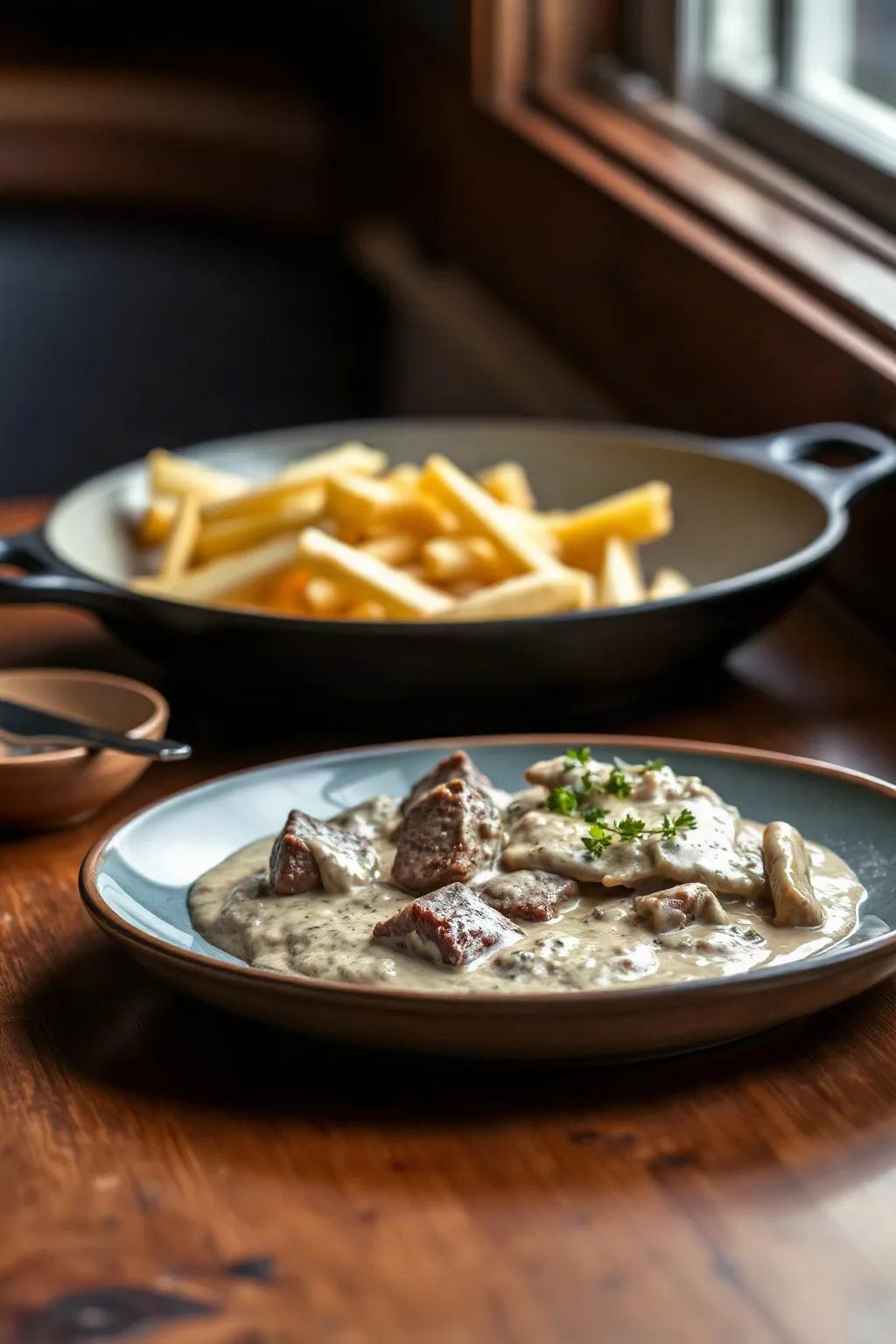 Creamy Venison Stroganoff