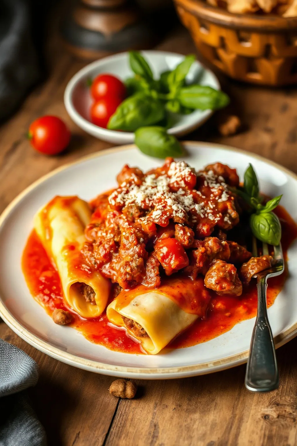 Manicotti Farcis à la Viande