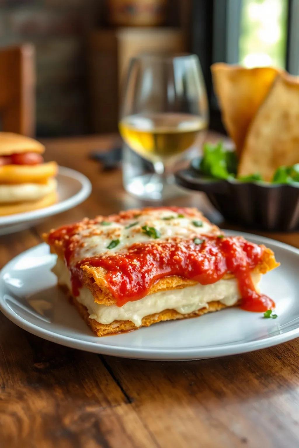Crispy Panko Breaded Pork Parmigiana