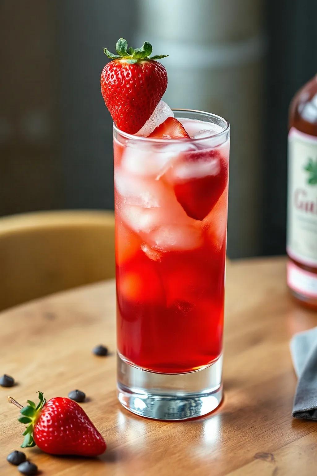 Refreshing Strawberry Gin Cocktail