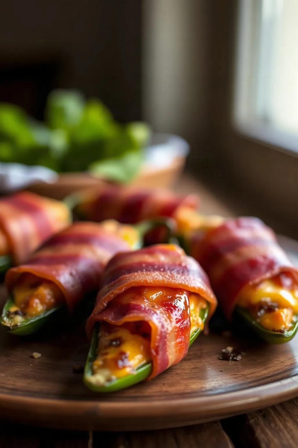 Spicier, Cheesier Stuffed Jalapenos Wrapped in Bacon