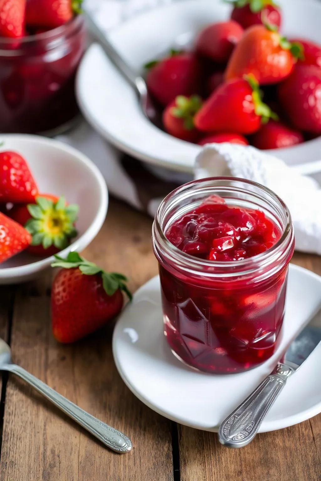 Mermelada de Fresas Congeladas Casera