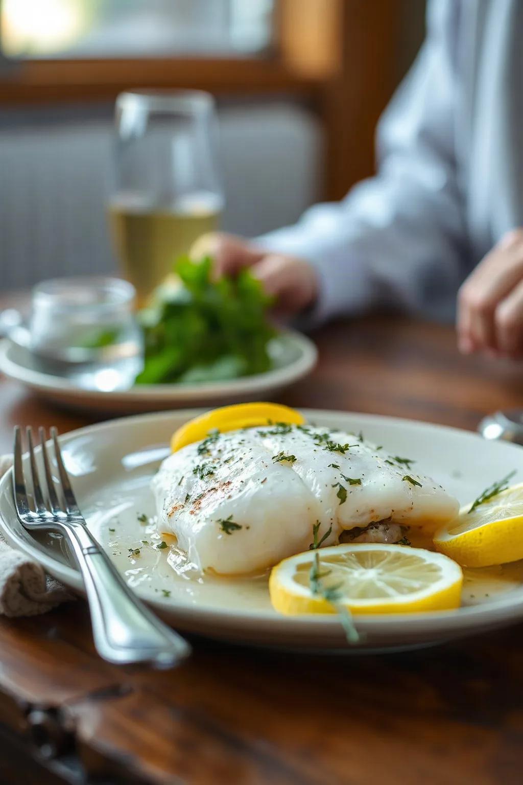Perfectly Baked Pollock with Lemon and Herbs