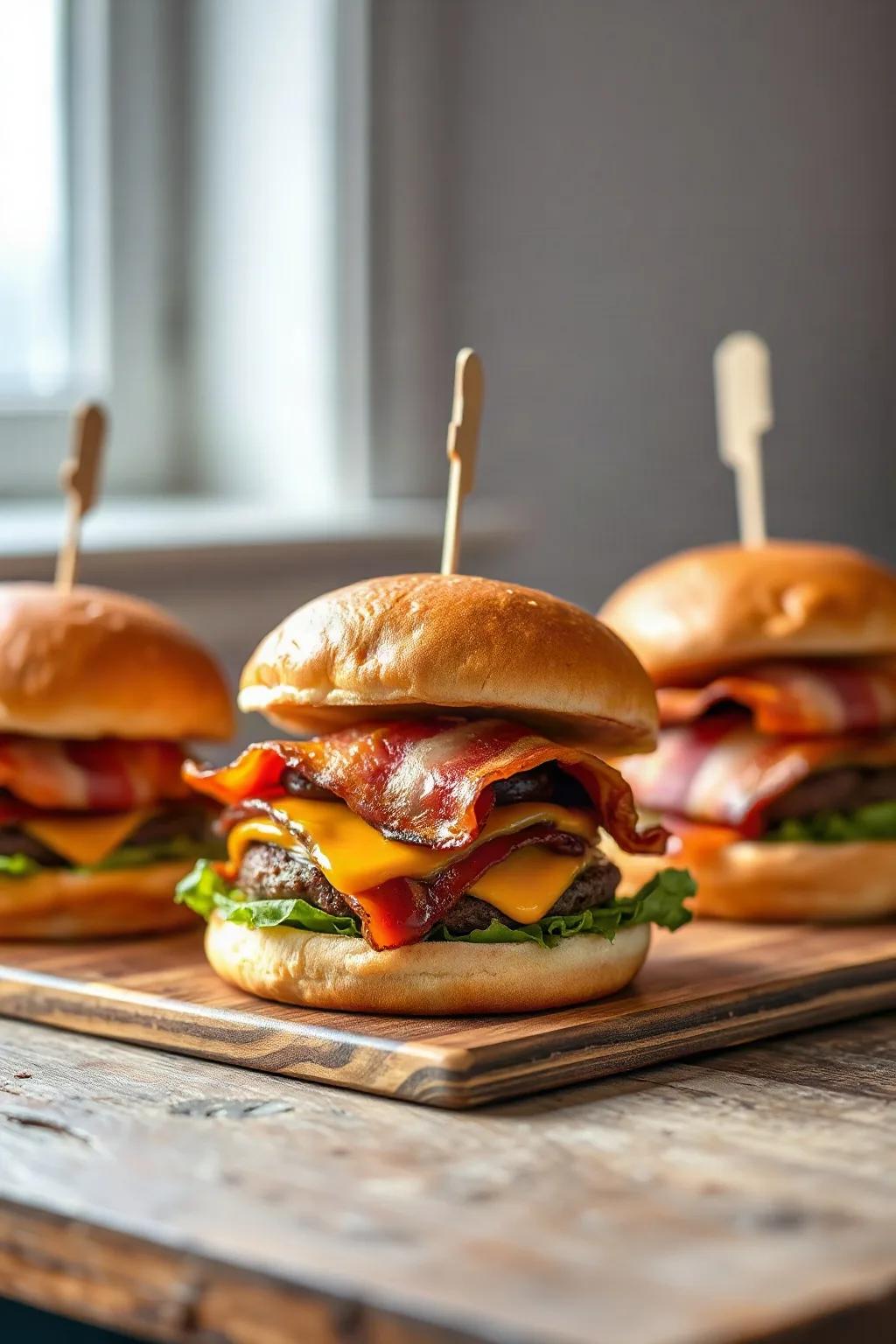 Hamburguesas Envueltas en Tocino