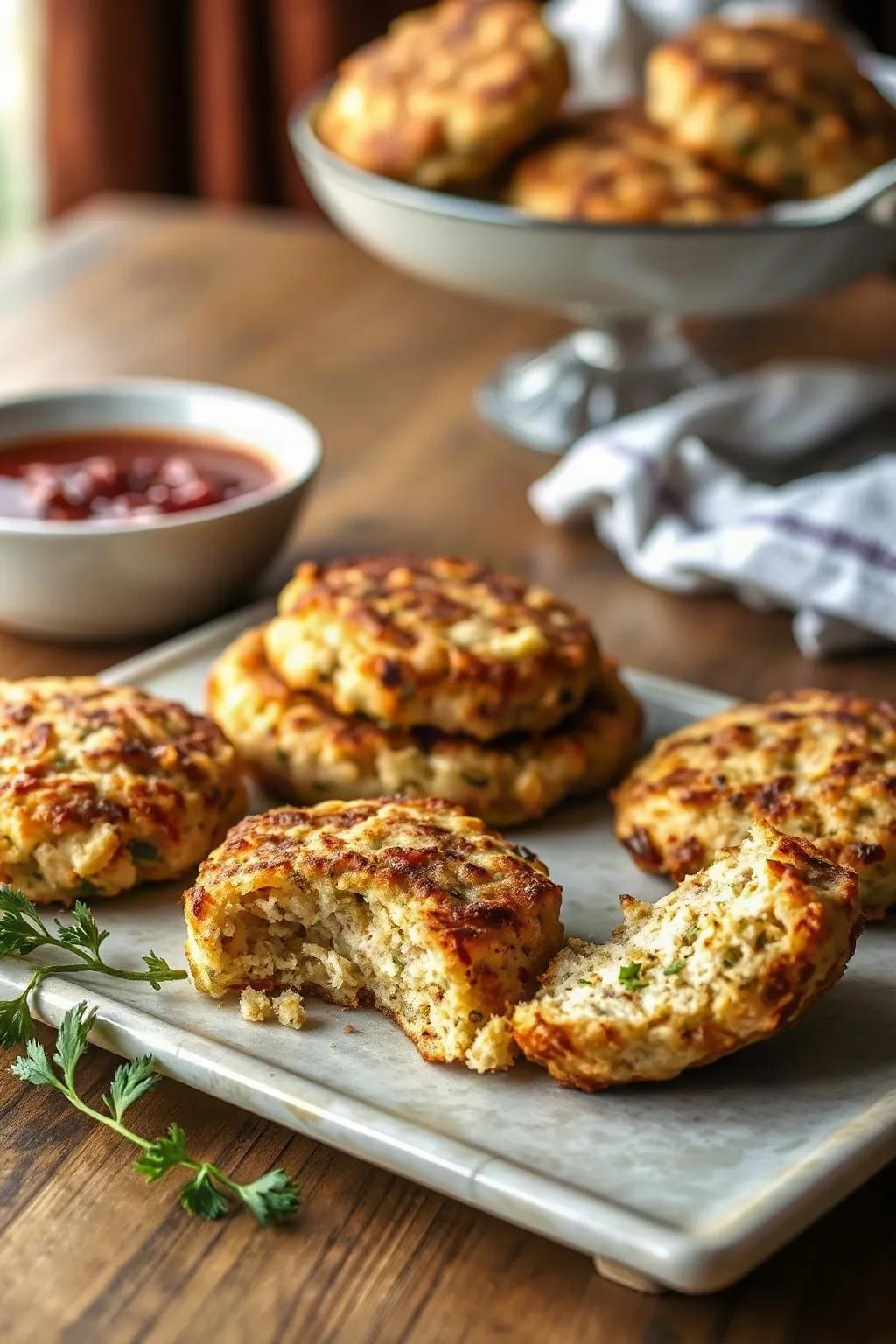 Crispy Leftover Stuffing Patties