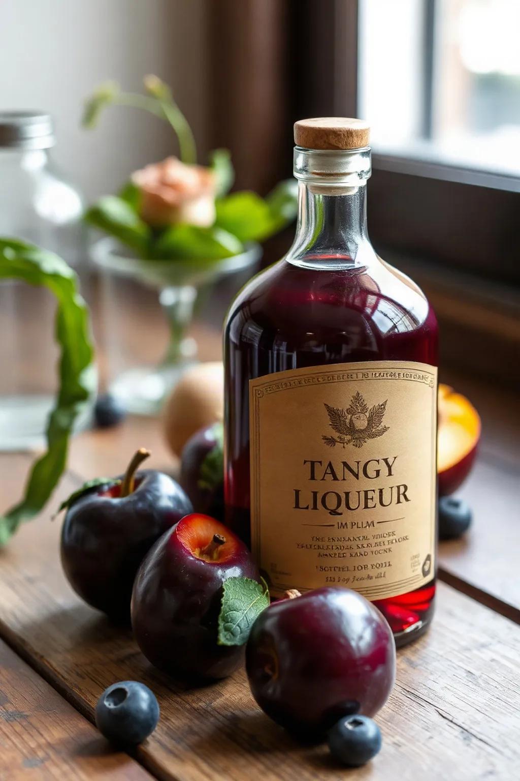 Liqueur de Prunes Acidulé avec une Touche Zestée