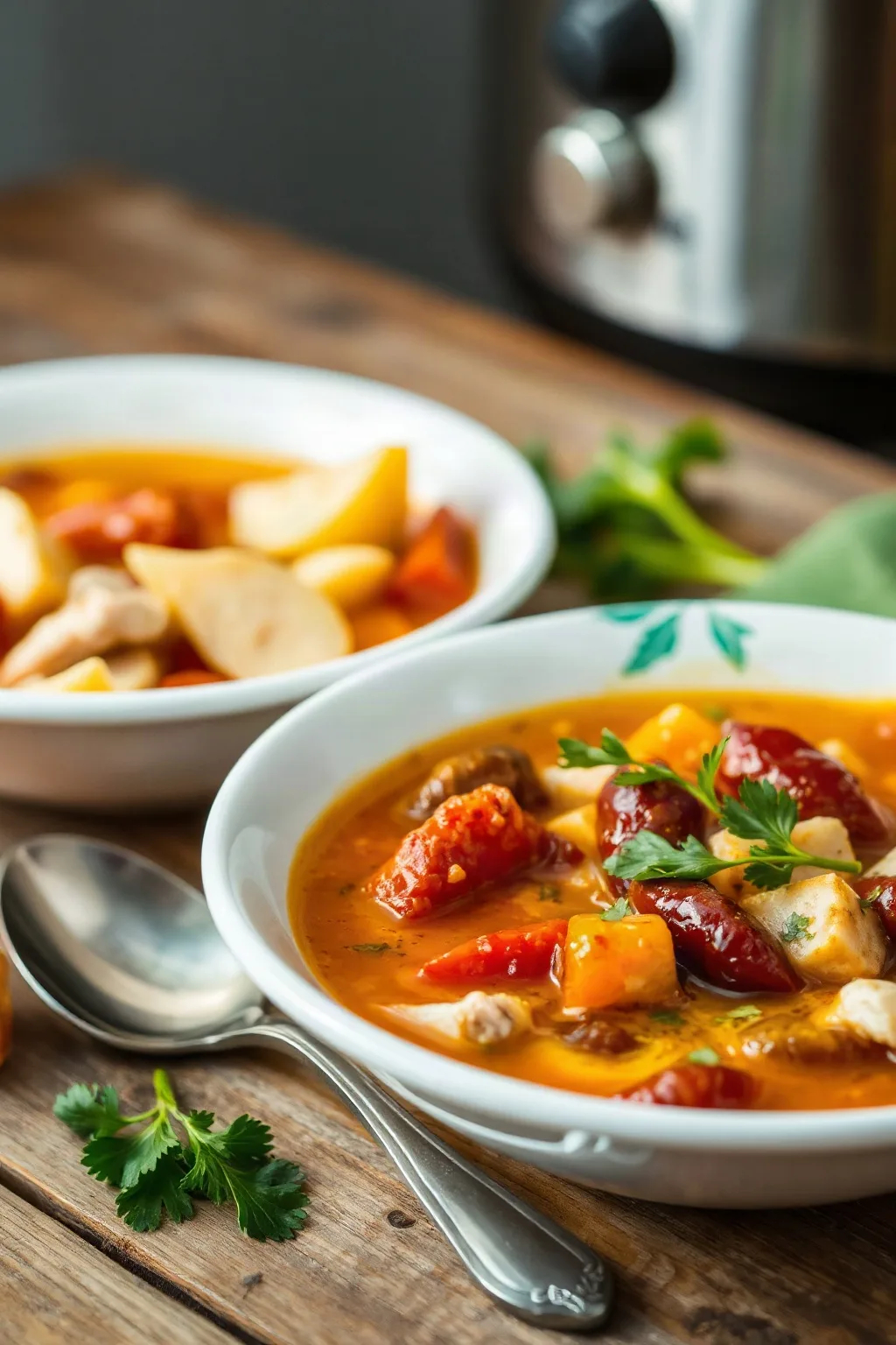 Sopa de Pavo en Olla de Cocción Lenta