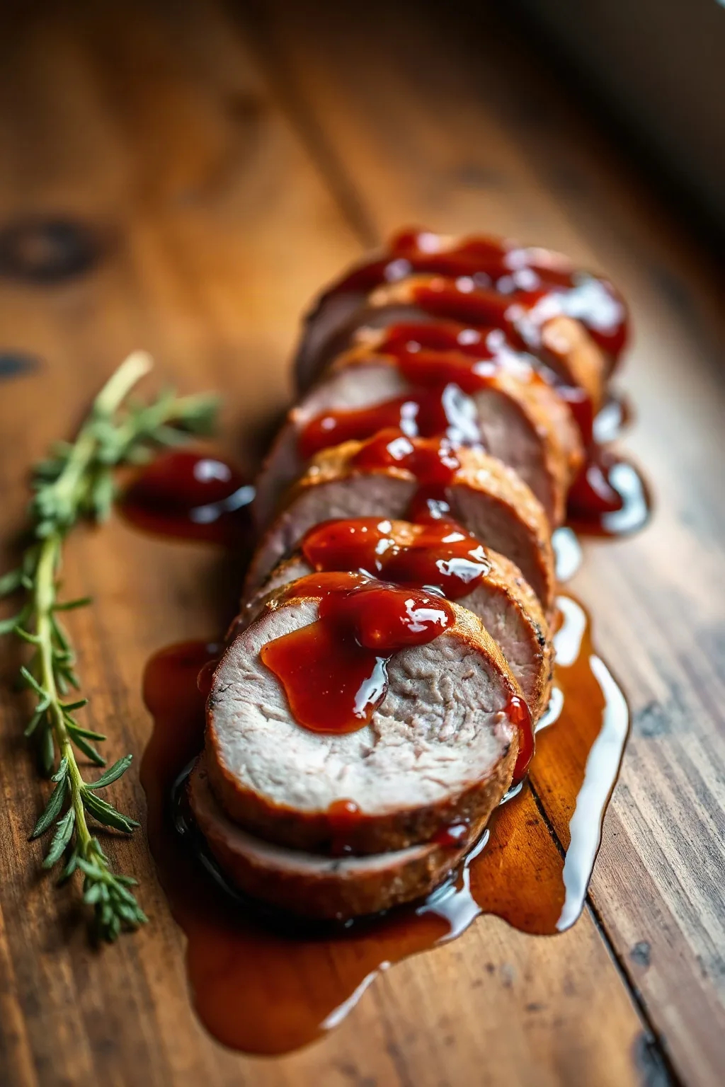 Lomo de Cerdo con Jalea de Pimientos