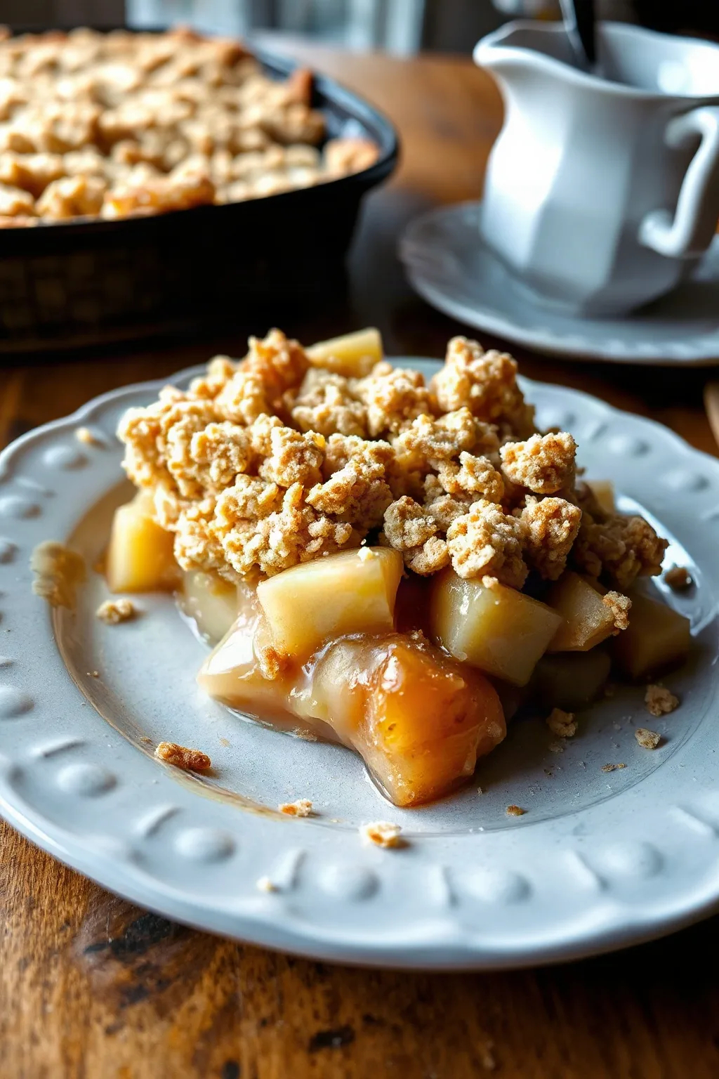 Délicieux croustillant hawaïen aux pommes et ananas