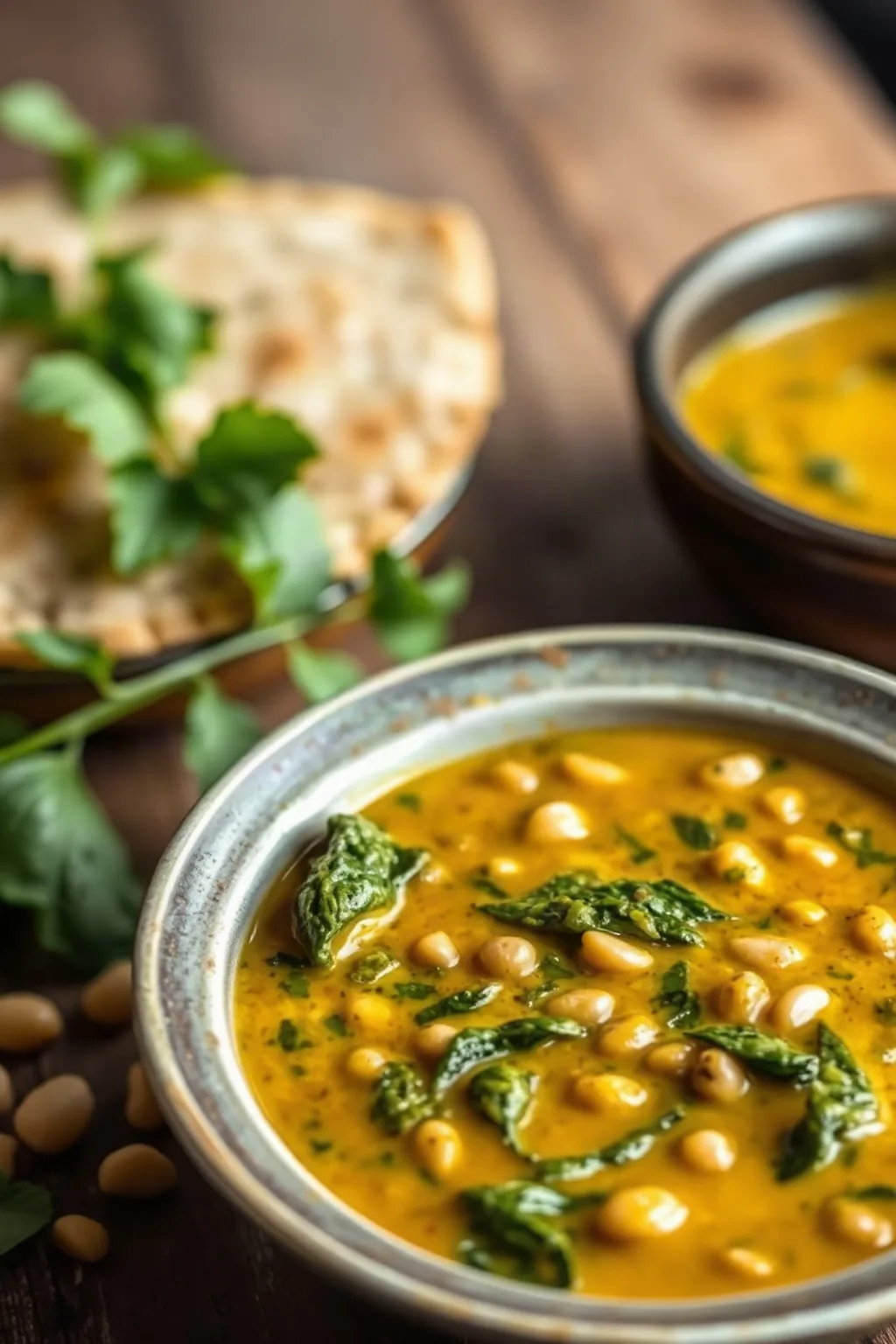 Mung Bean Dahl with Spinach