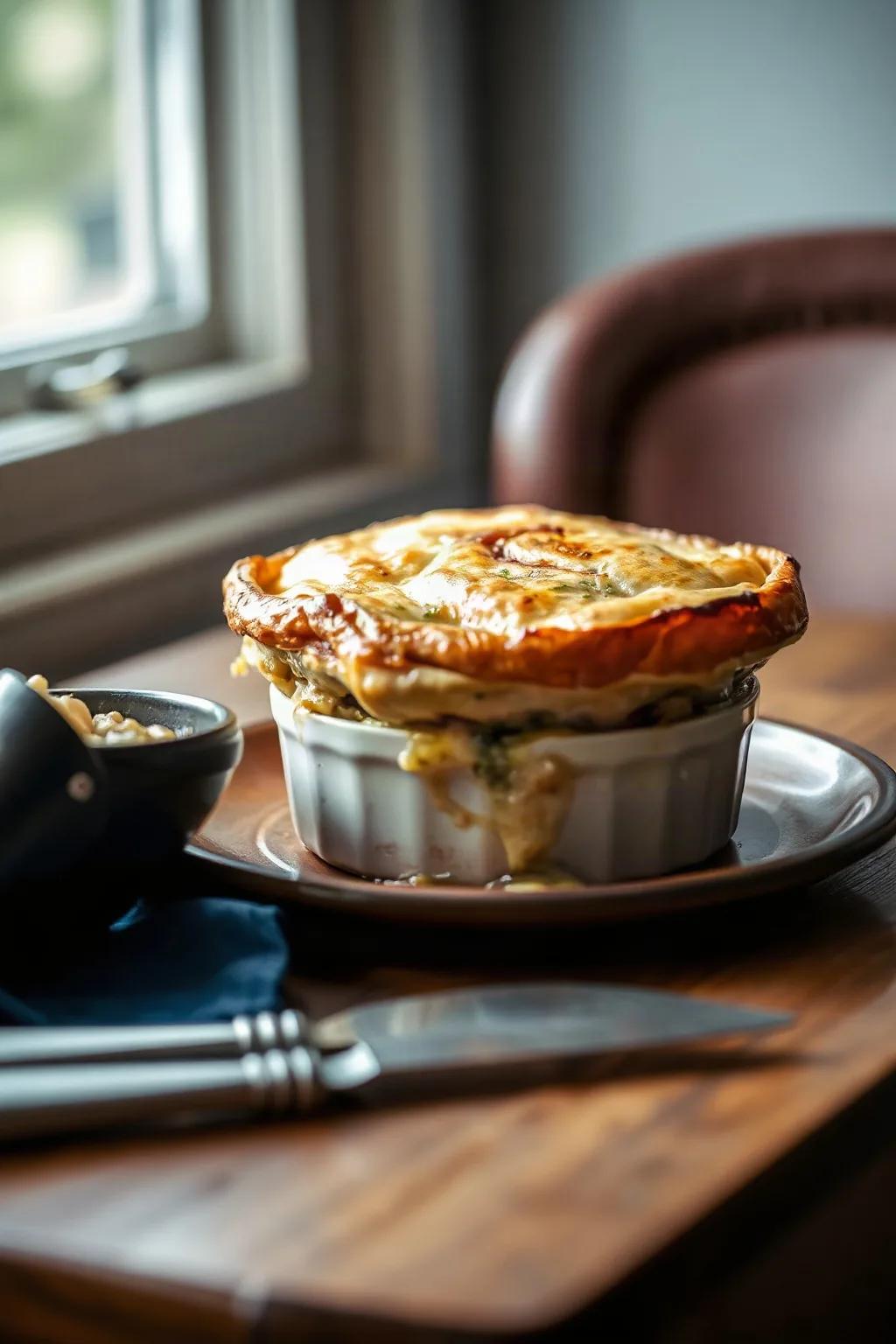 Tourtière au Poulet et Champignons