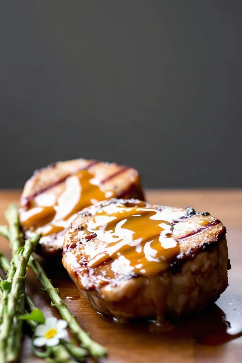 Chuletas de Cerdo con Glaseado de Mostaza y Maple
