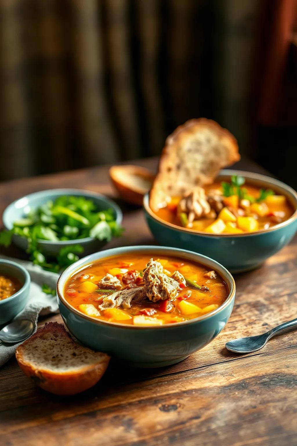 Sopa de Gumbo de Pollo Clásica