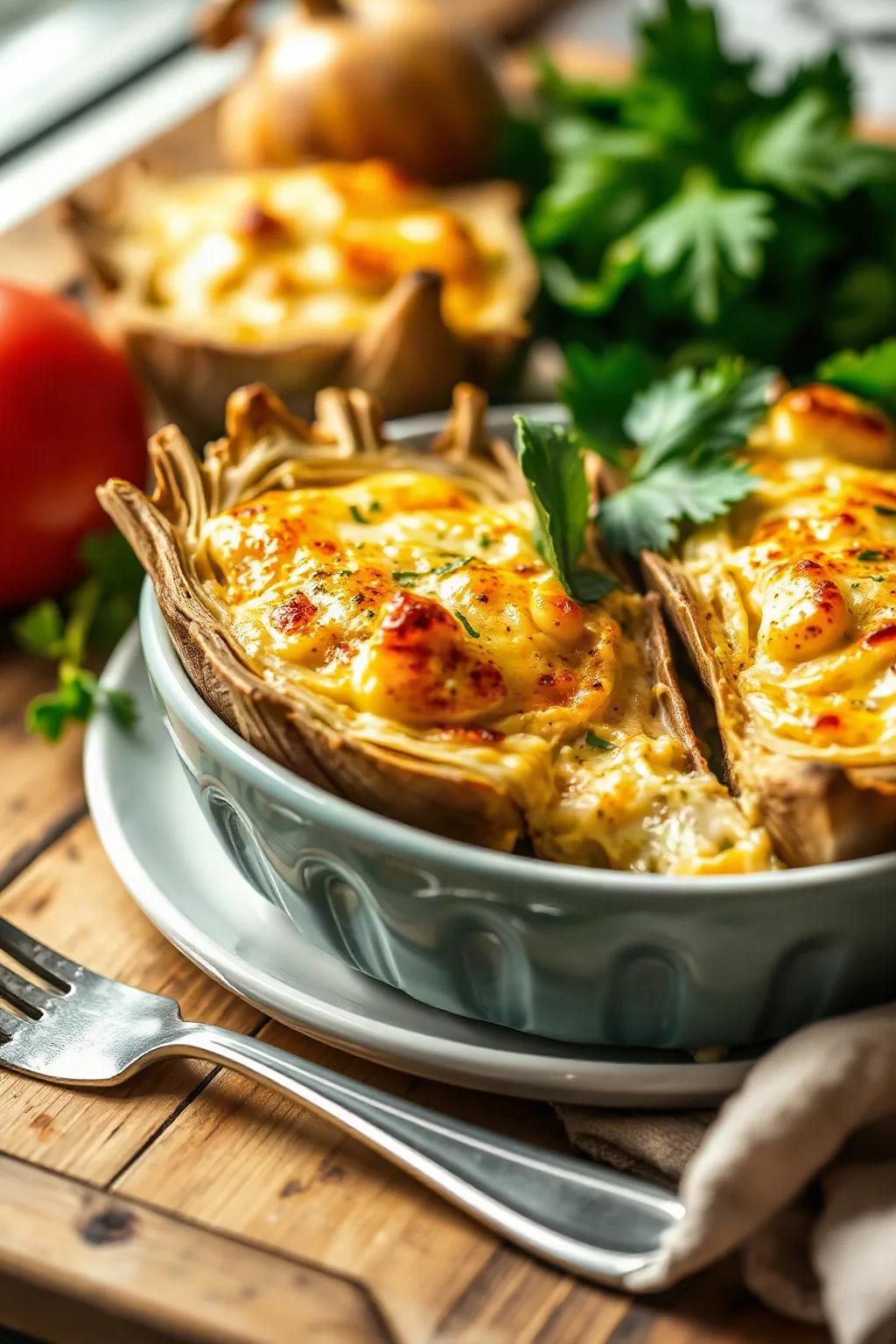 Classic Artichoke Hearts Gratin