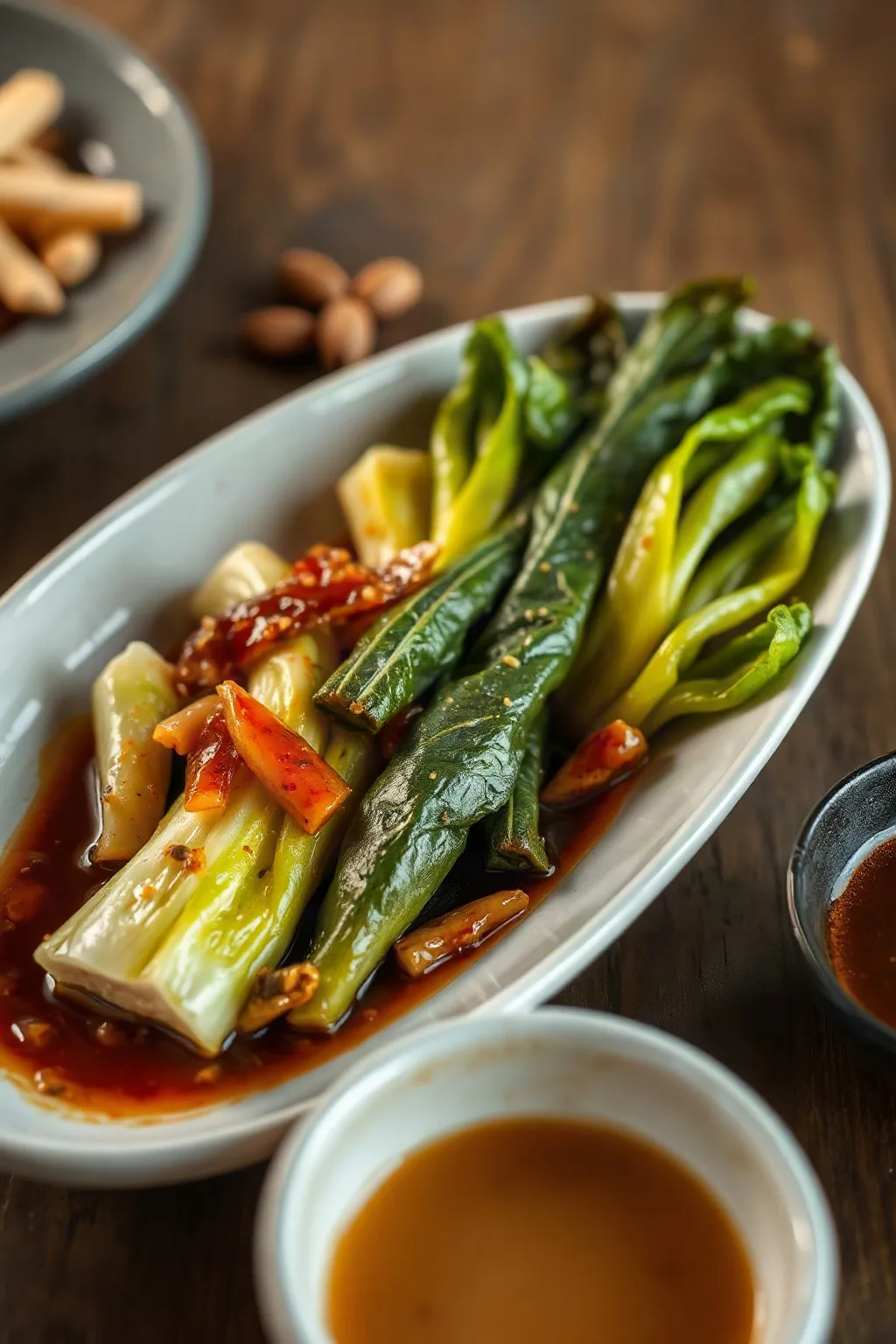 Bok Choy Épicé à la Sauce à l'Ail
