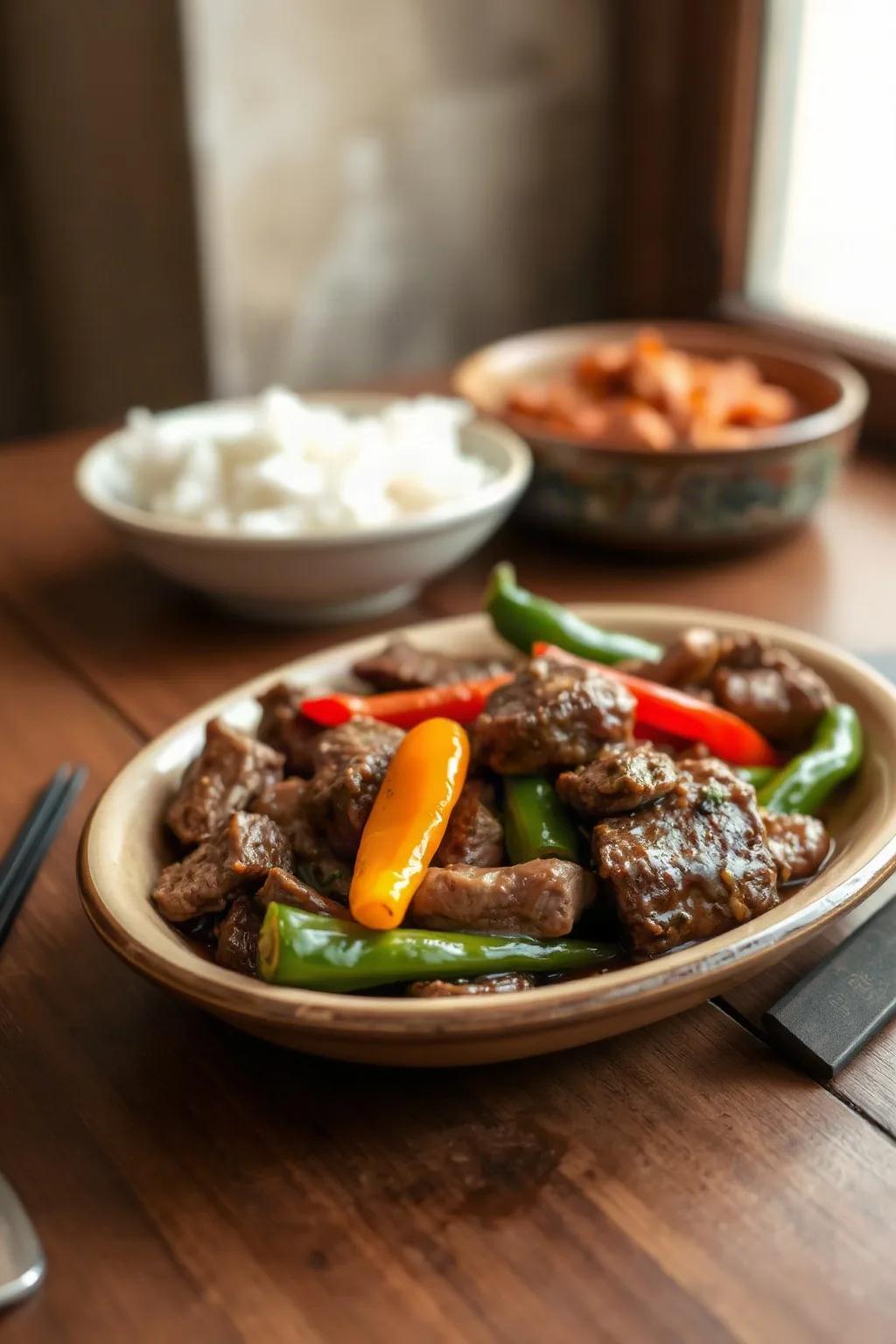 Authentic Chinese Pepper Steak