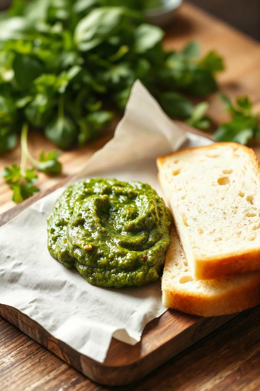 Pesto de Hierbas de Verano con Albahaca y Perejil
