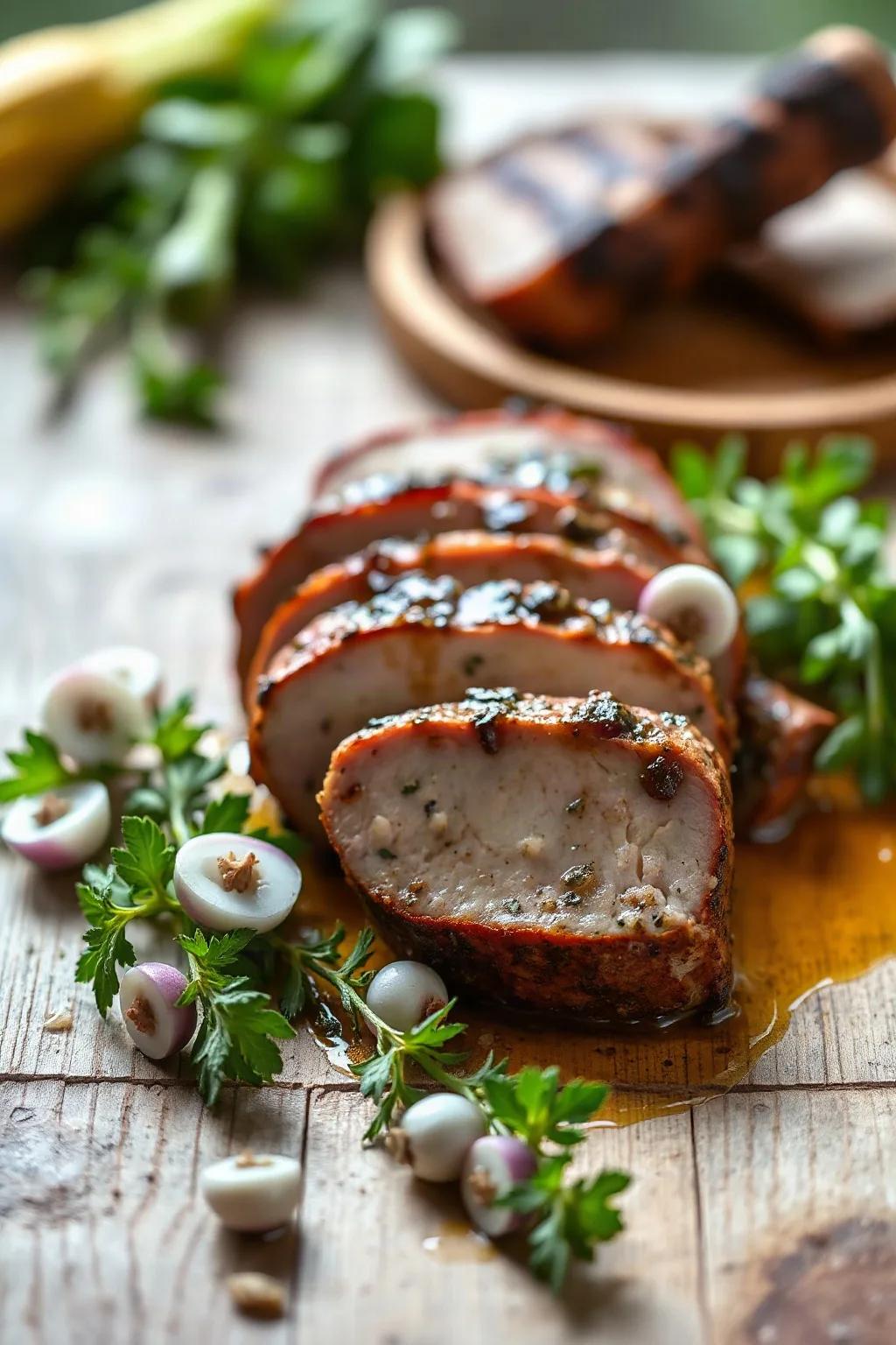 Filet de porc à l'italienne avec marinade aux herbes