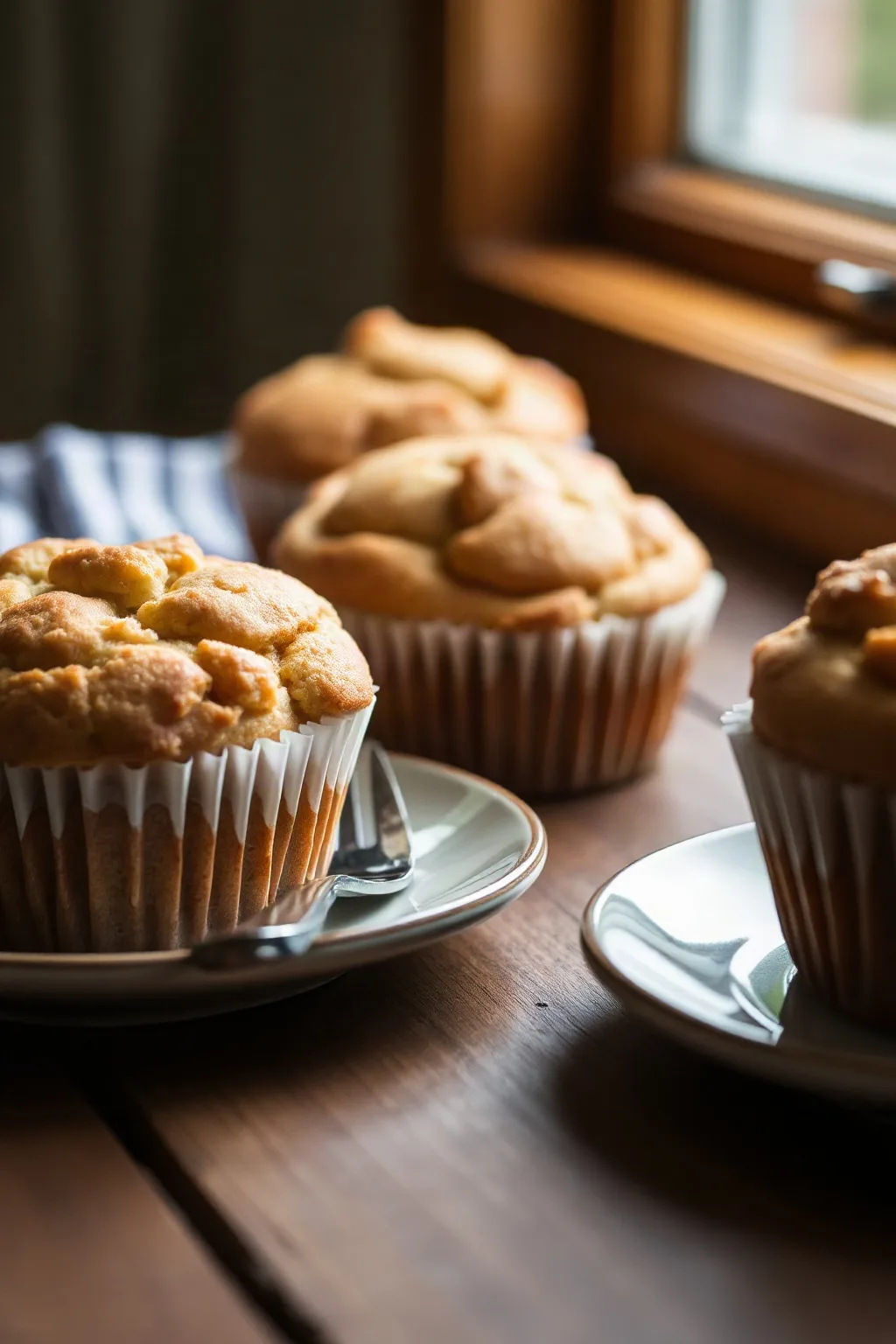 Muffins à la rhubarbe de Tuxedovilles