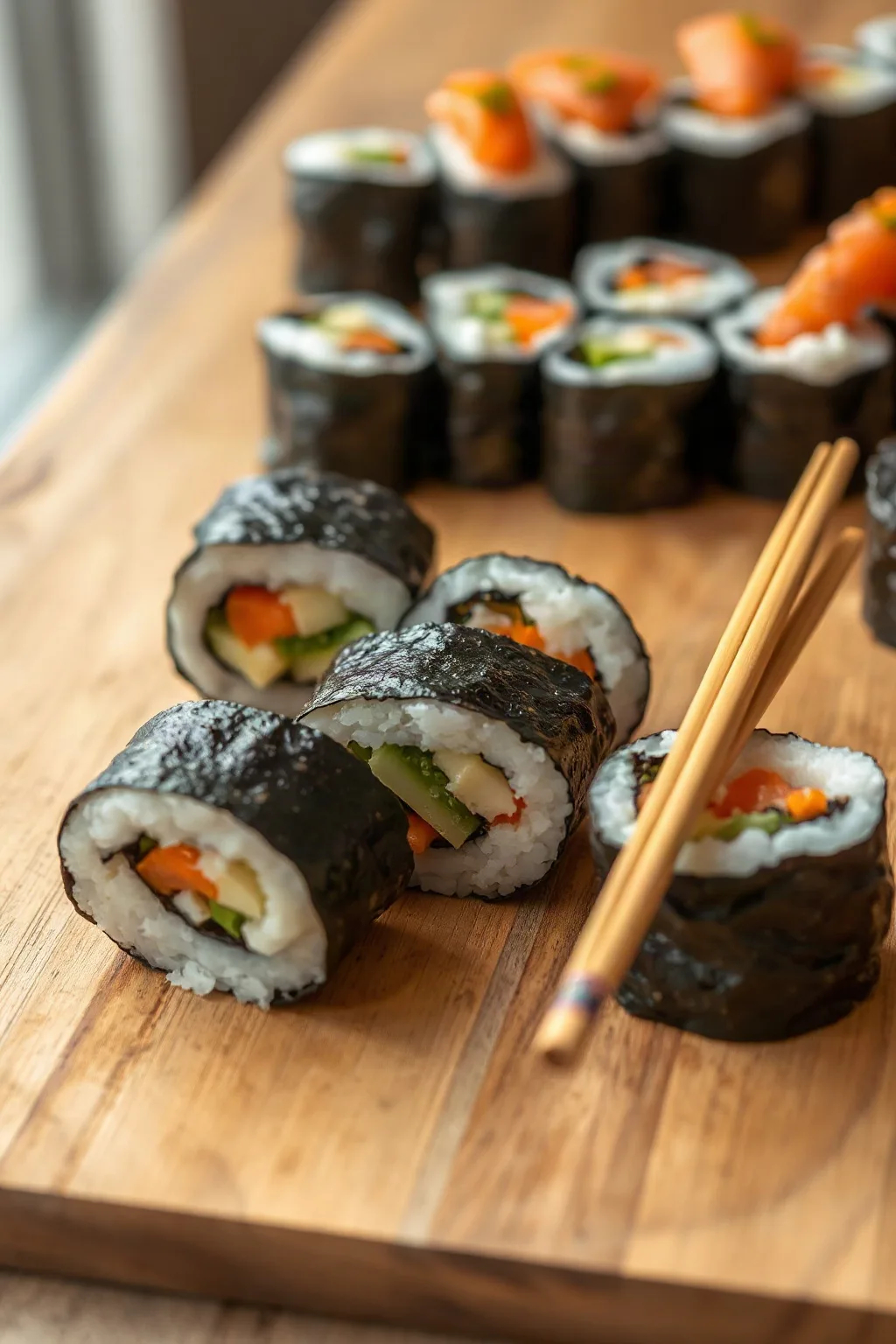Sushi Vegetariano: Rollos Caseros
