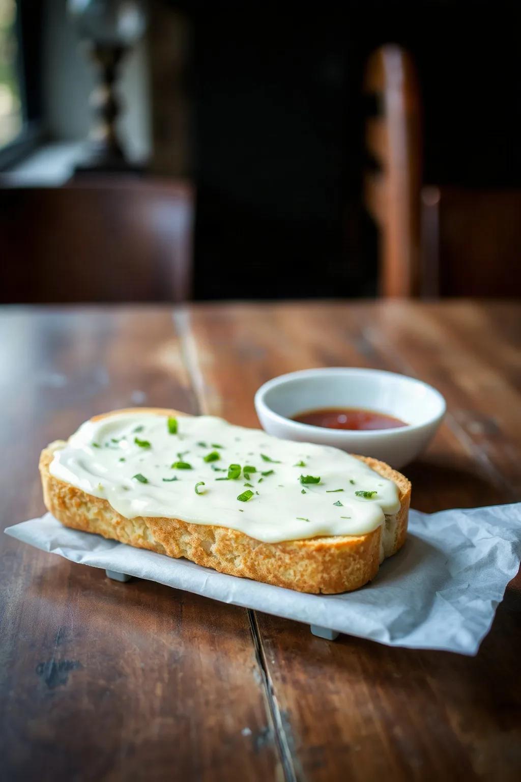 Korean Style Cream Cheese Garlic Bread
