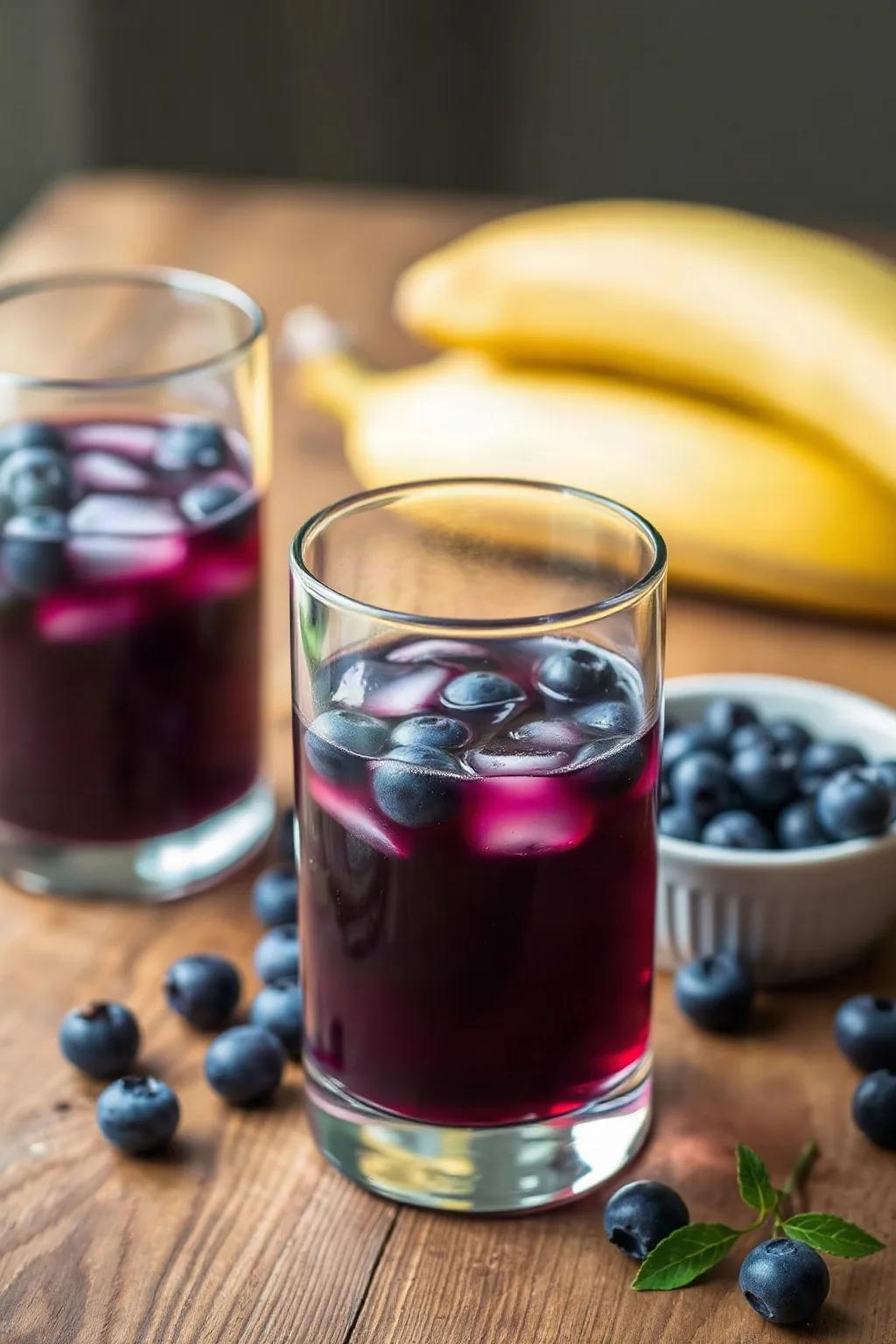 Homemade Vodka Blueberry Liqueur