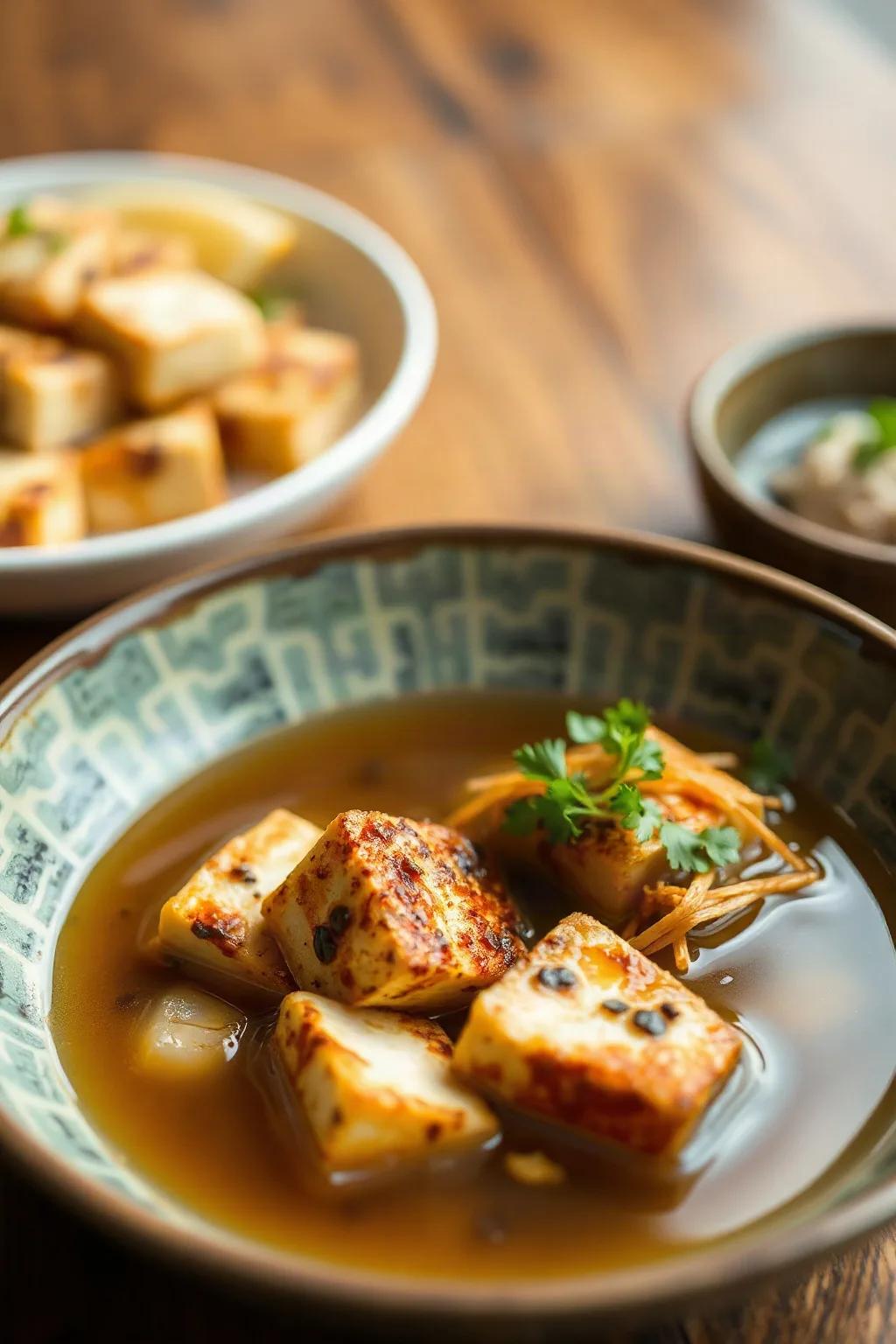 Recette de Tofu Agedashi Japonais