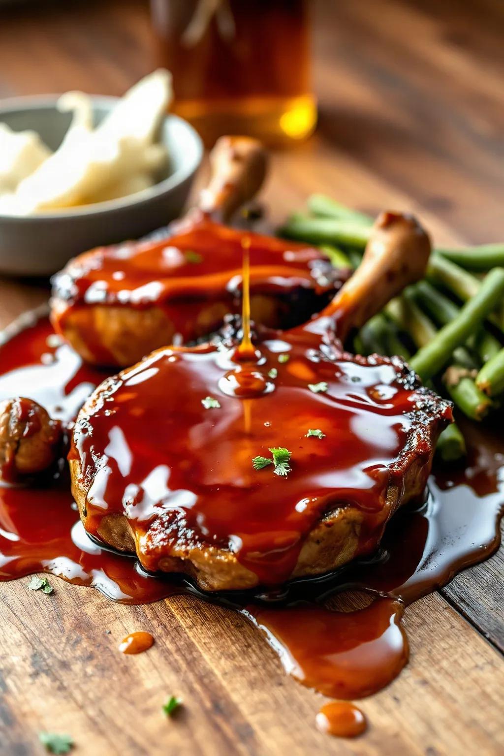 Canadian Pork Loin Chops with Maple Glaze
