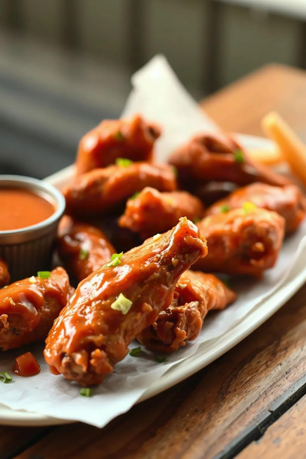 Ailes de poulet Buffalo sans os croustillantes