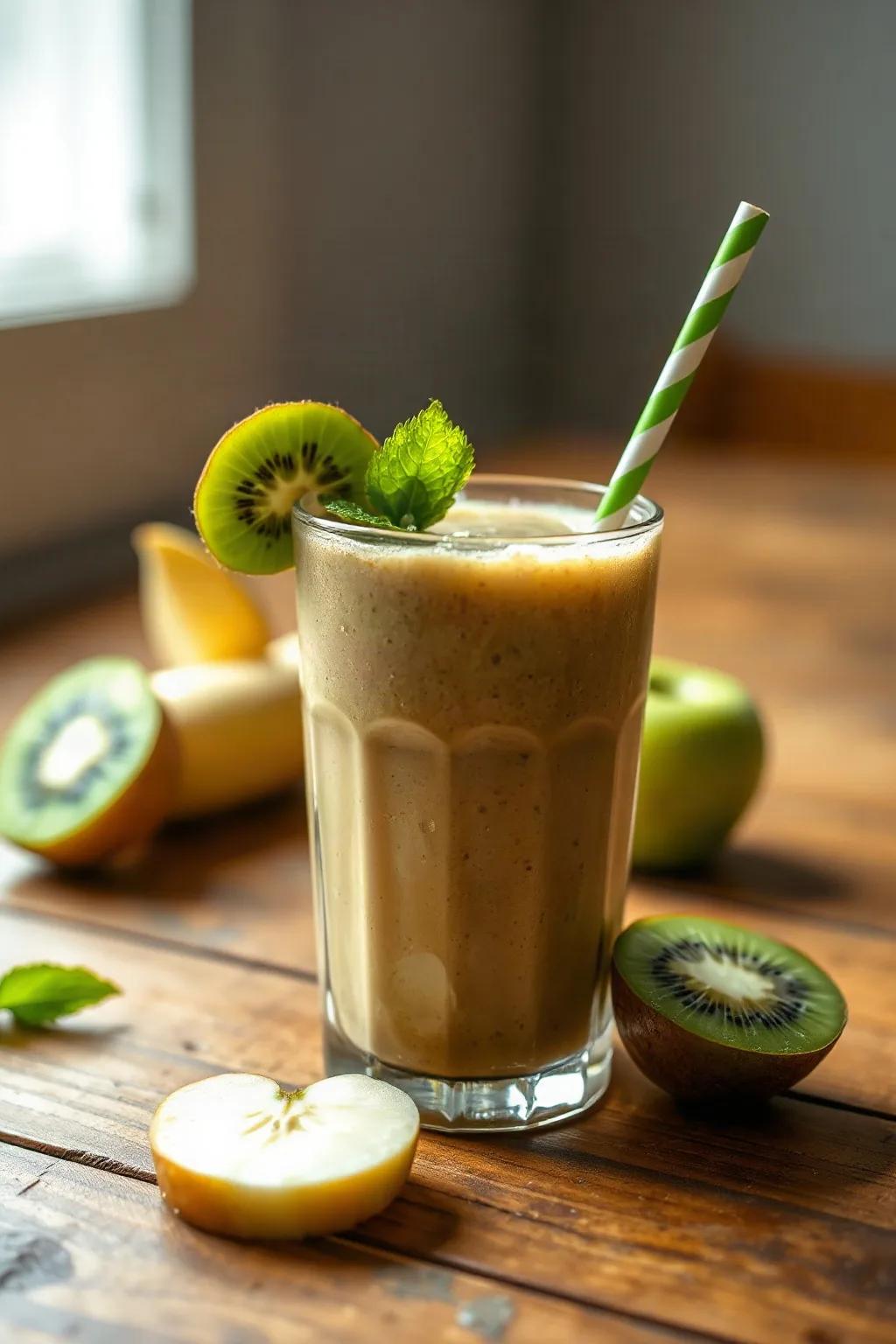 Kiwi Banana Apple Smoothie
