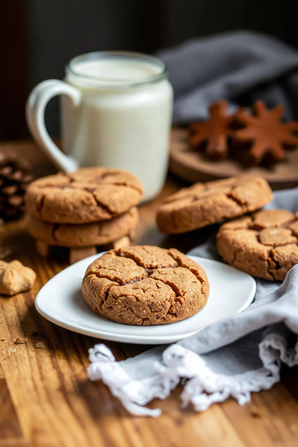Galletas de Melaza con Tope Agrietado