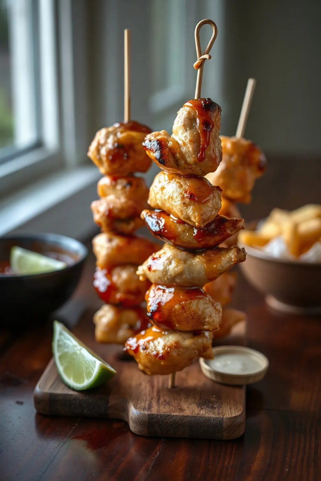 Delicious Honey Lime Chicken Skewers