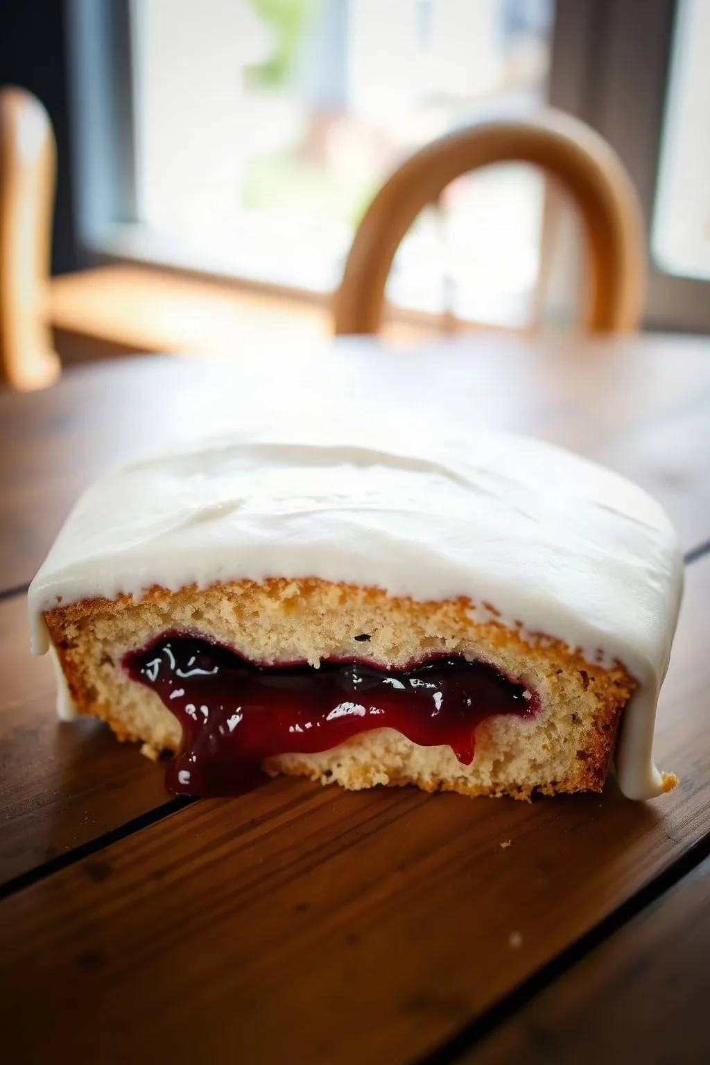 Gâteau fourré à la gelée de Farrah