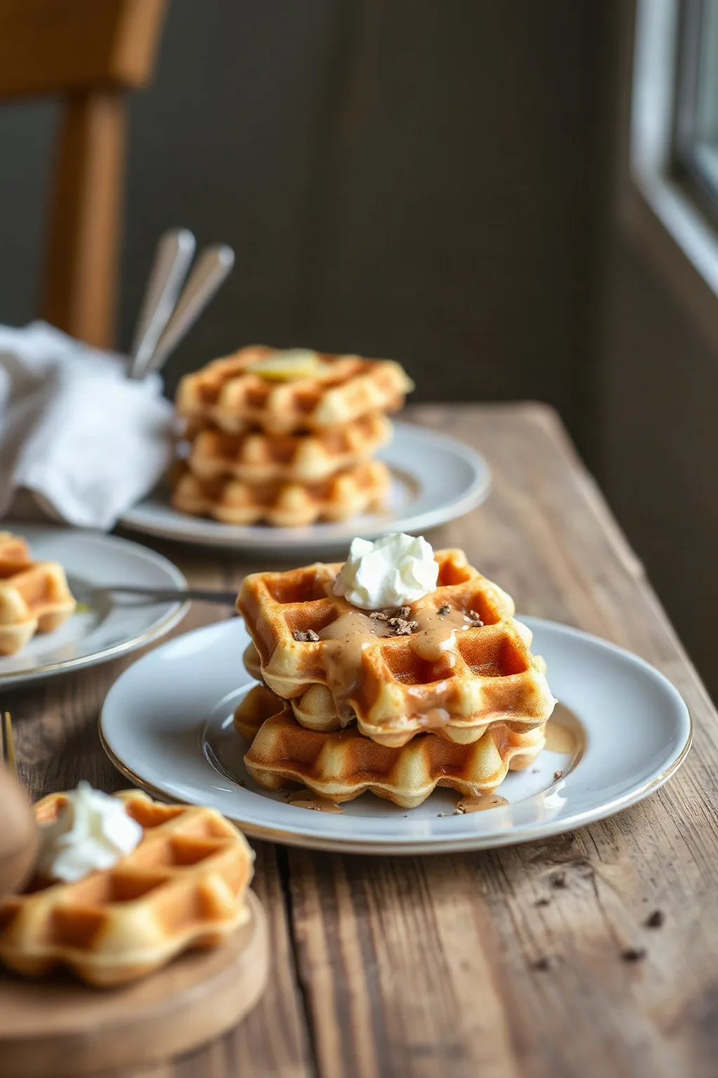 Easy Malted Waffles