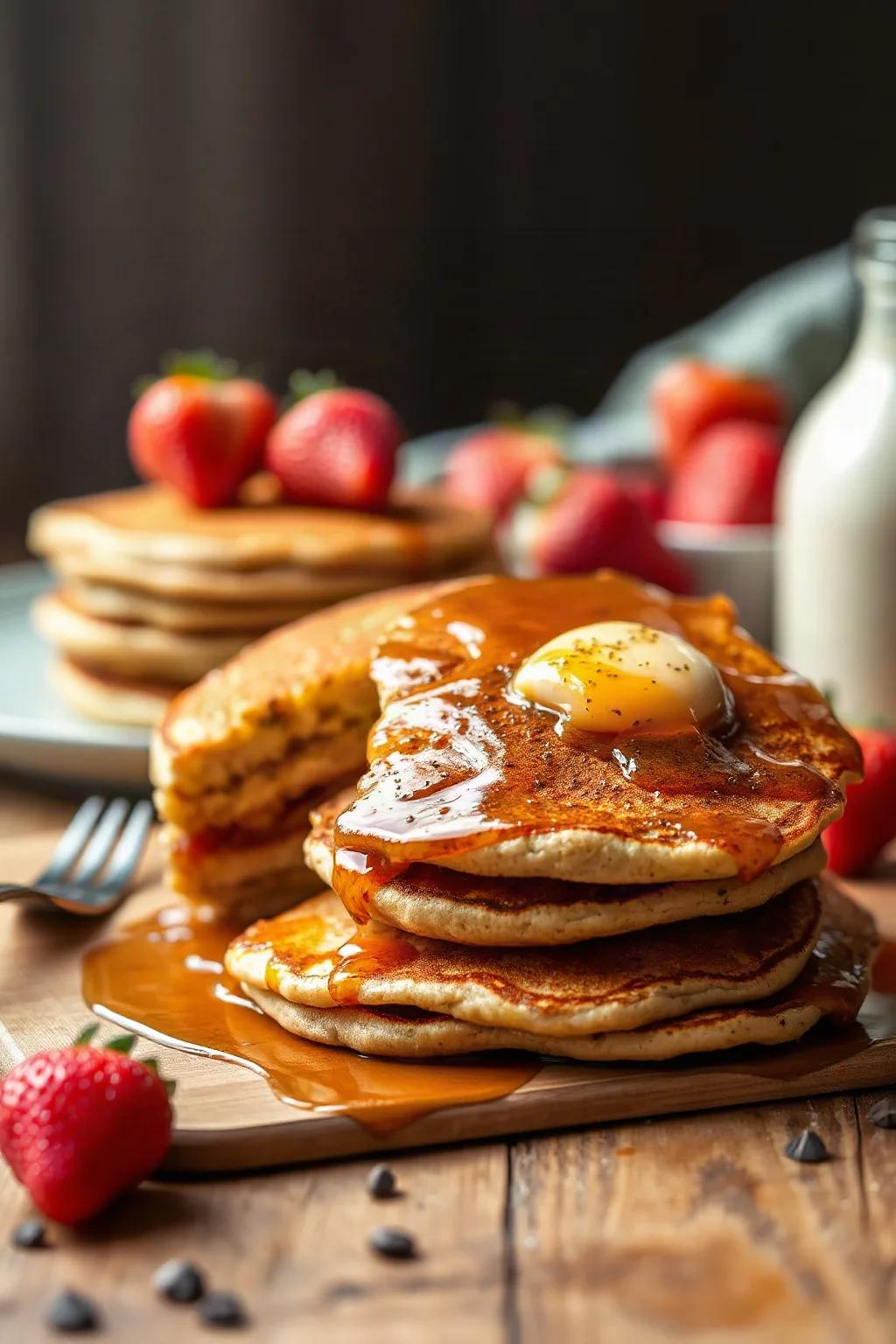 Pancakes de Proteína Sin Gluten