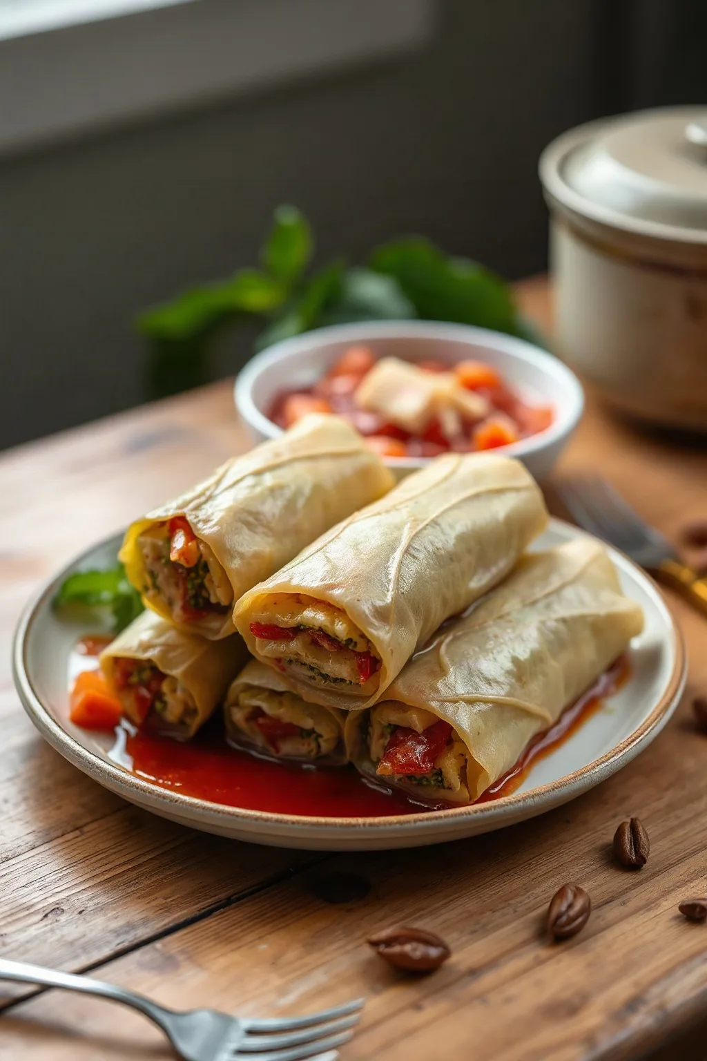 Rollos de Col Rellenos agridulces