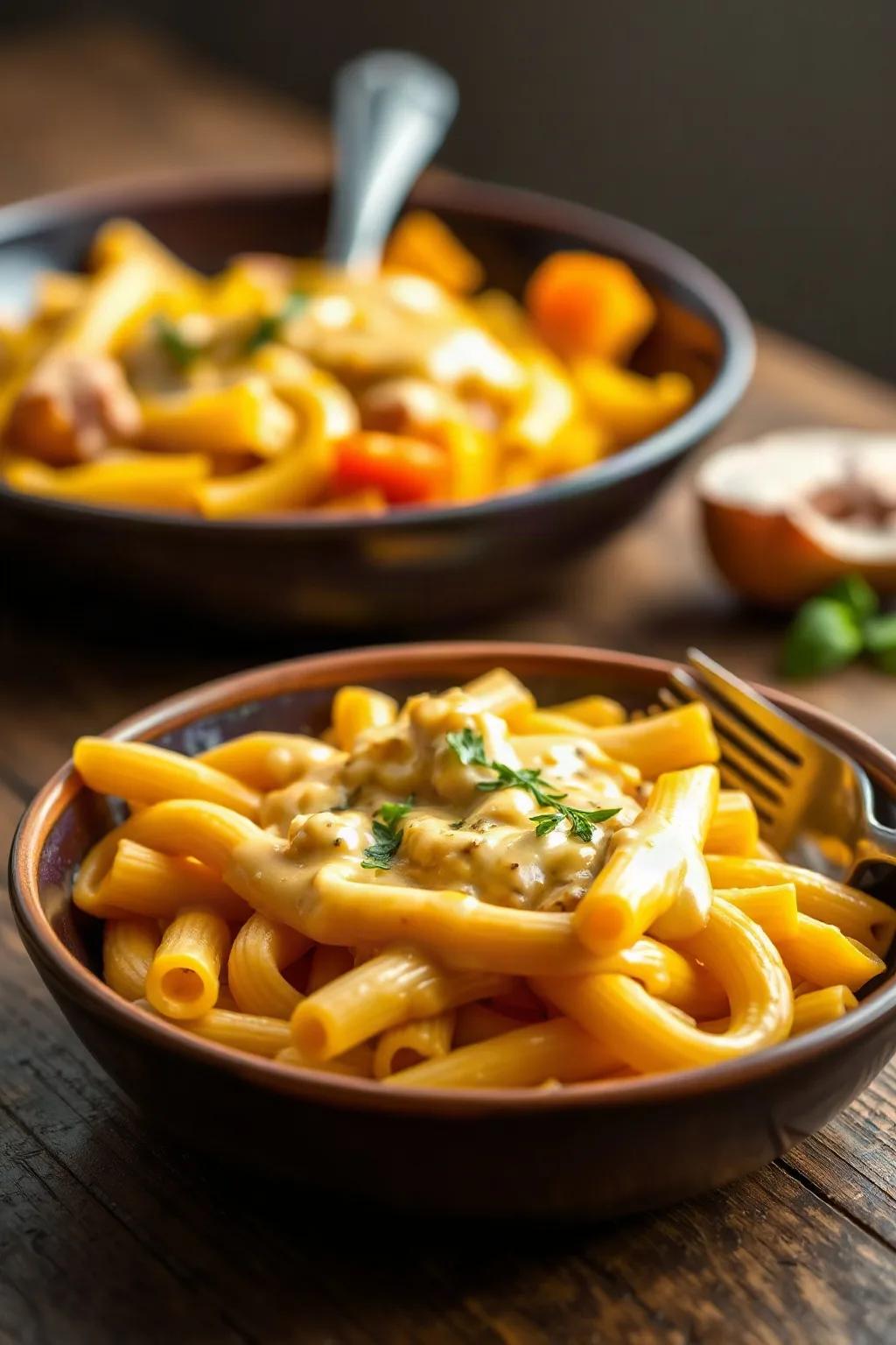 Sauce crémeuse à la courge musquée et fromage