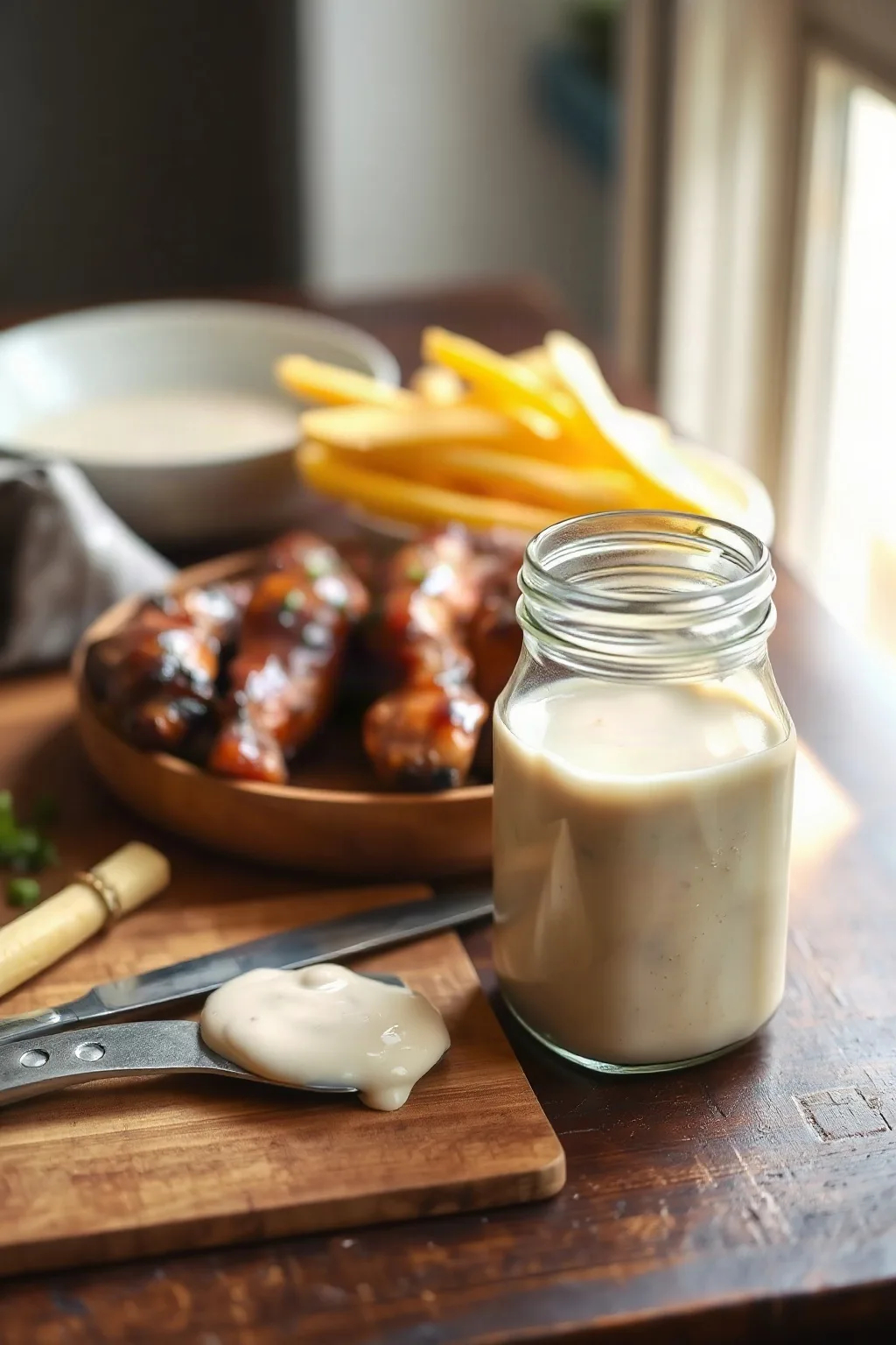 Sauce BBQ Blanche Épicée