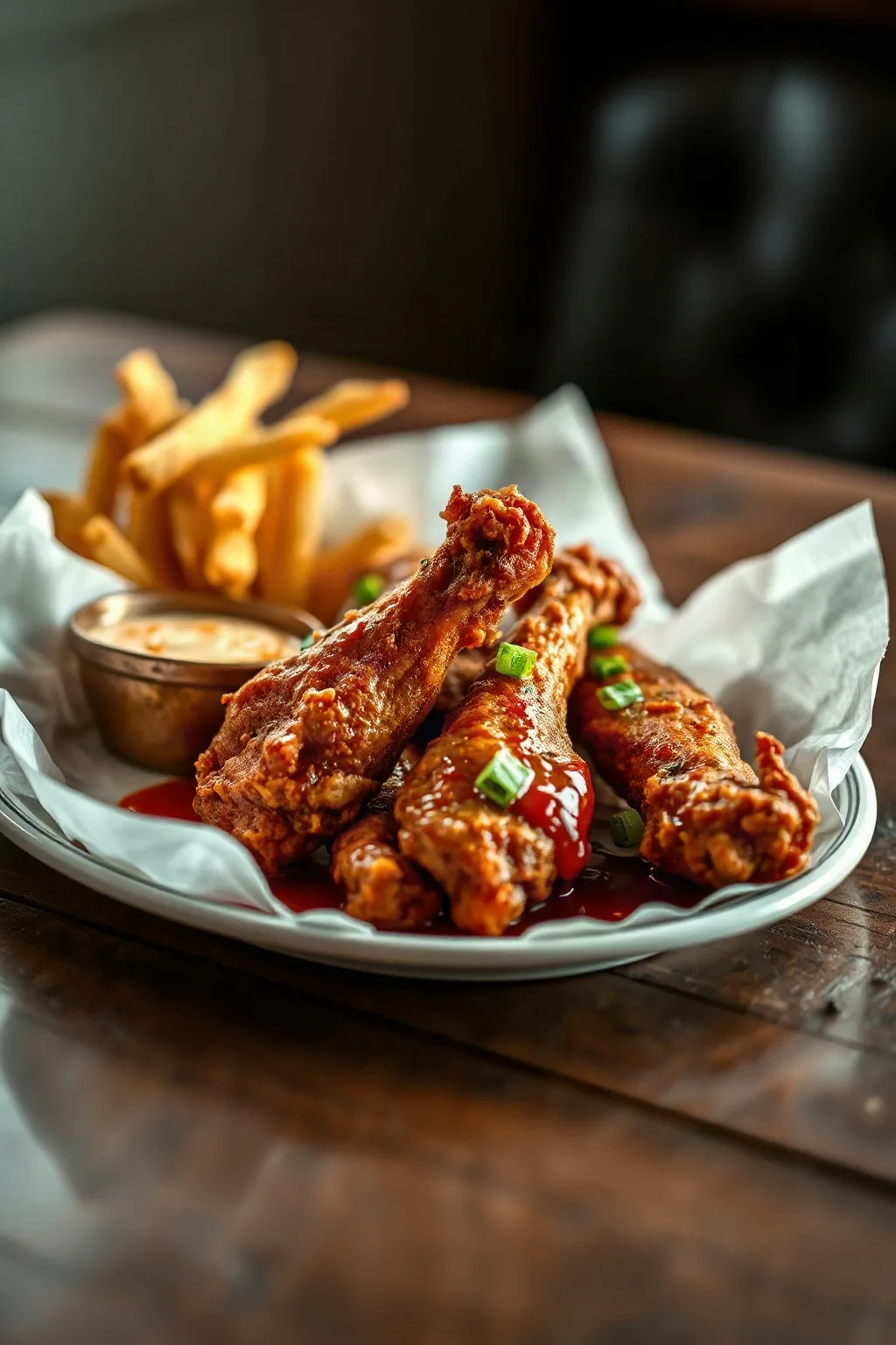Ailes de Poulet Frites et Pilons Croustillants