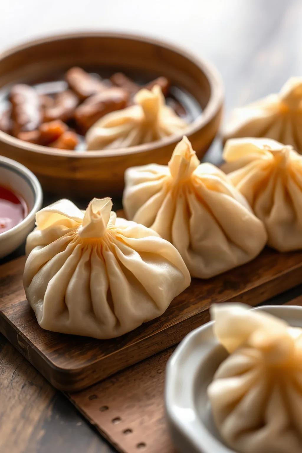 Beefy Chinese Dumplings with Savoury Filling