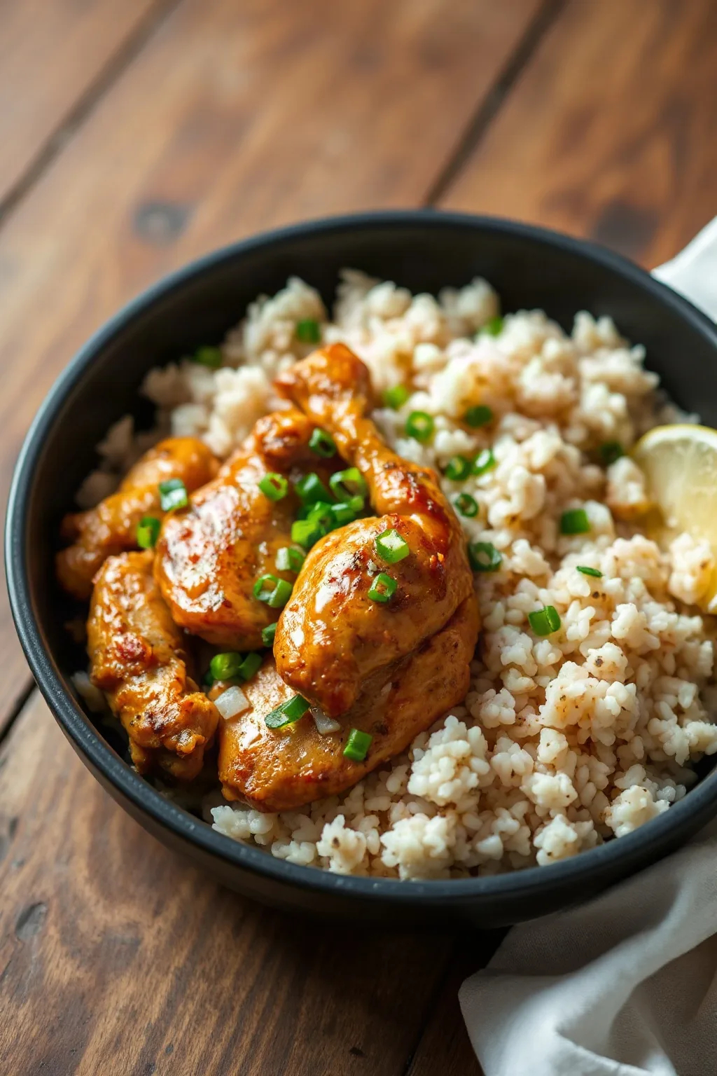 Poulet croustillant et riz en une seule casserole