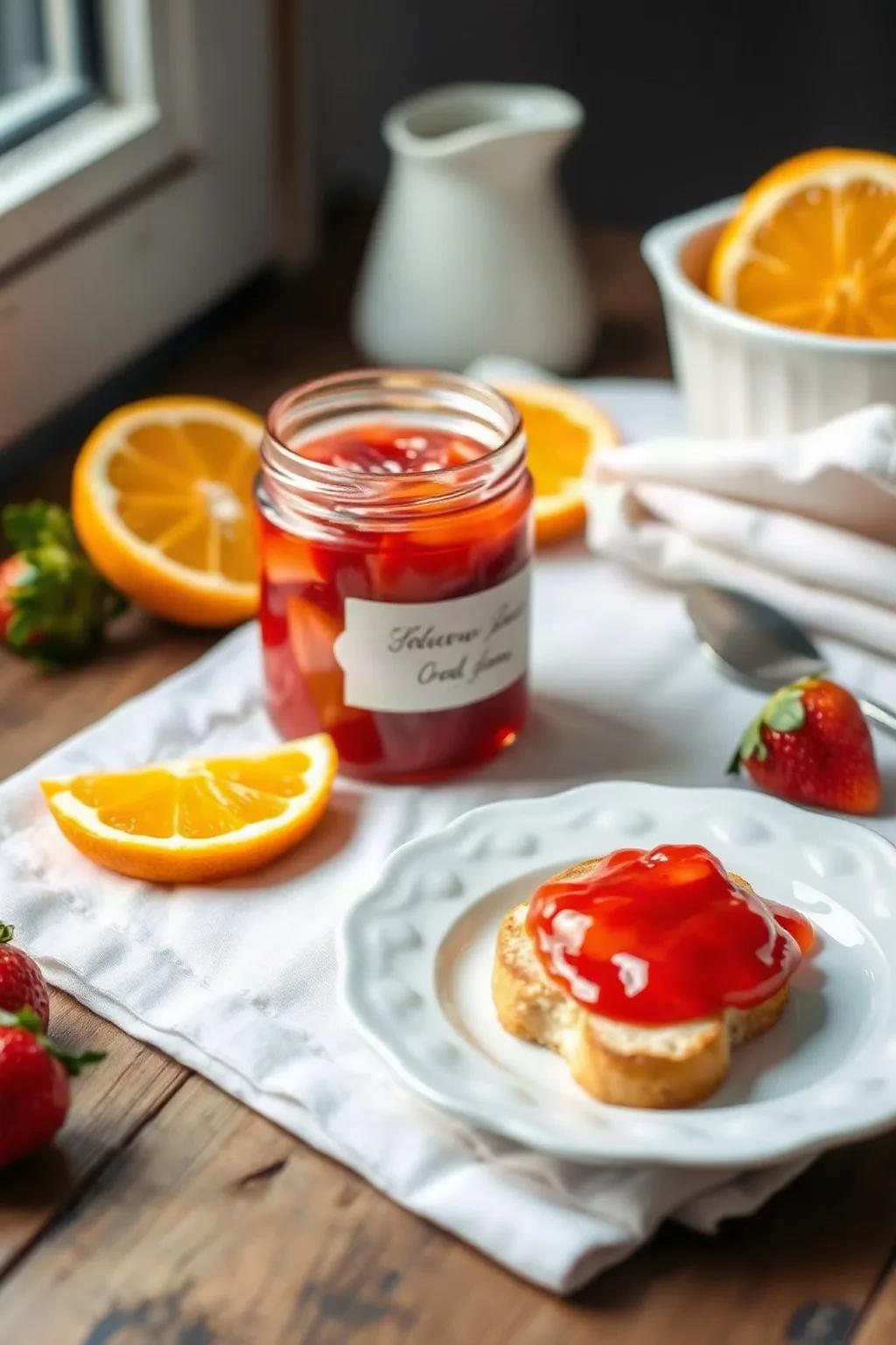 Confiture Fraise-Orange Maison