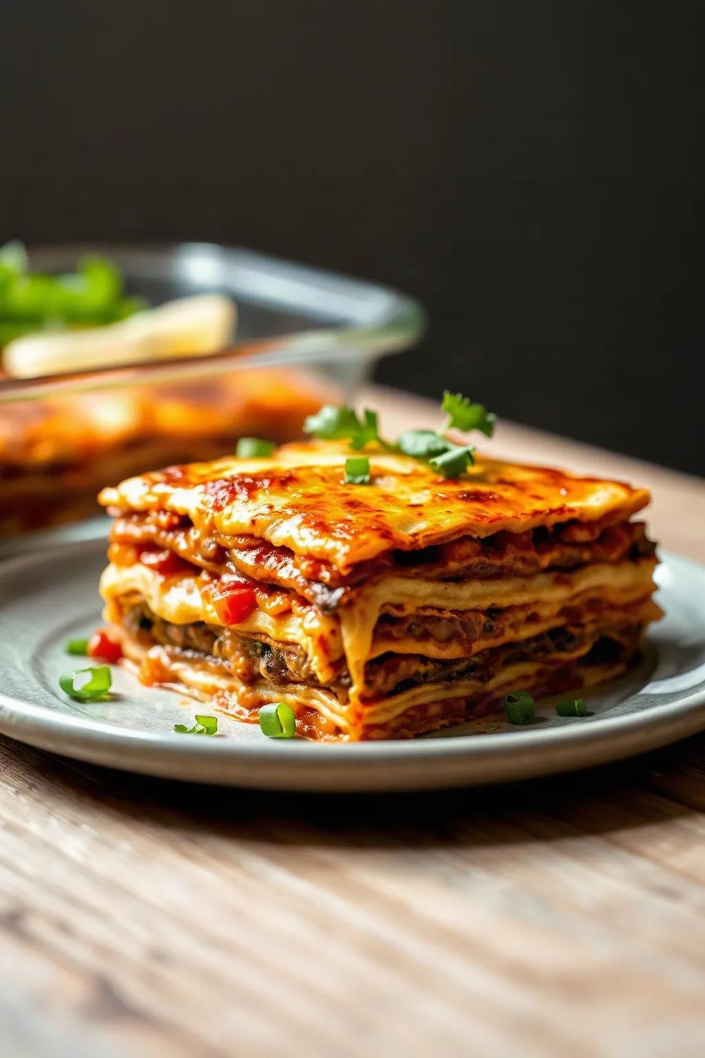 Lasaña Mexicana Sin Gluten