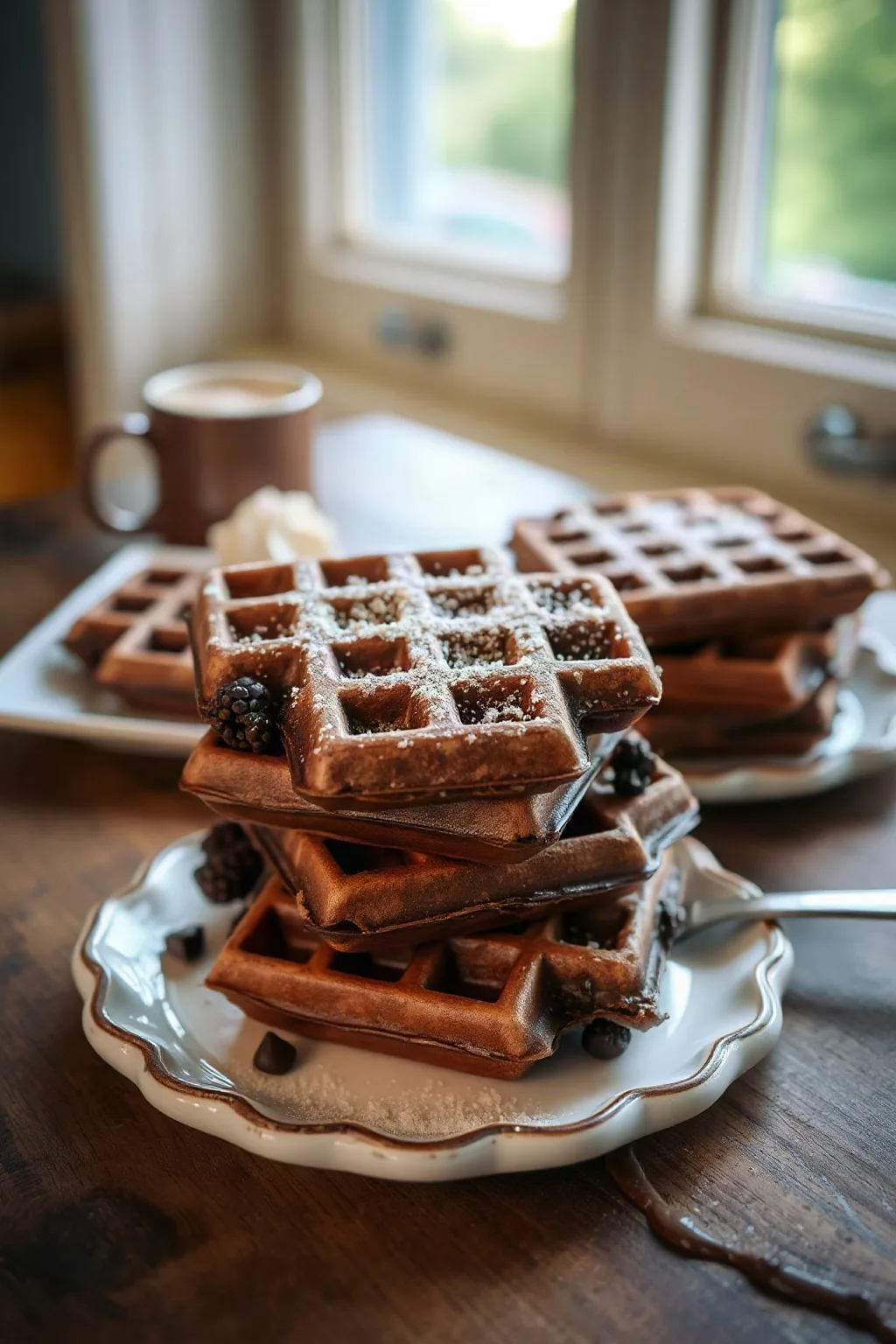 Delicious Chocolate Waffles
