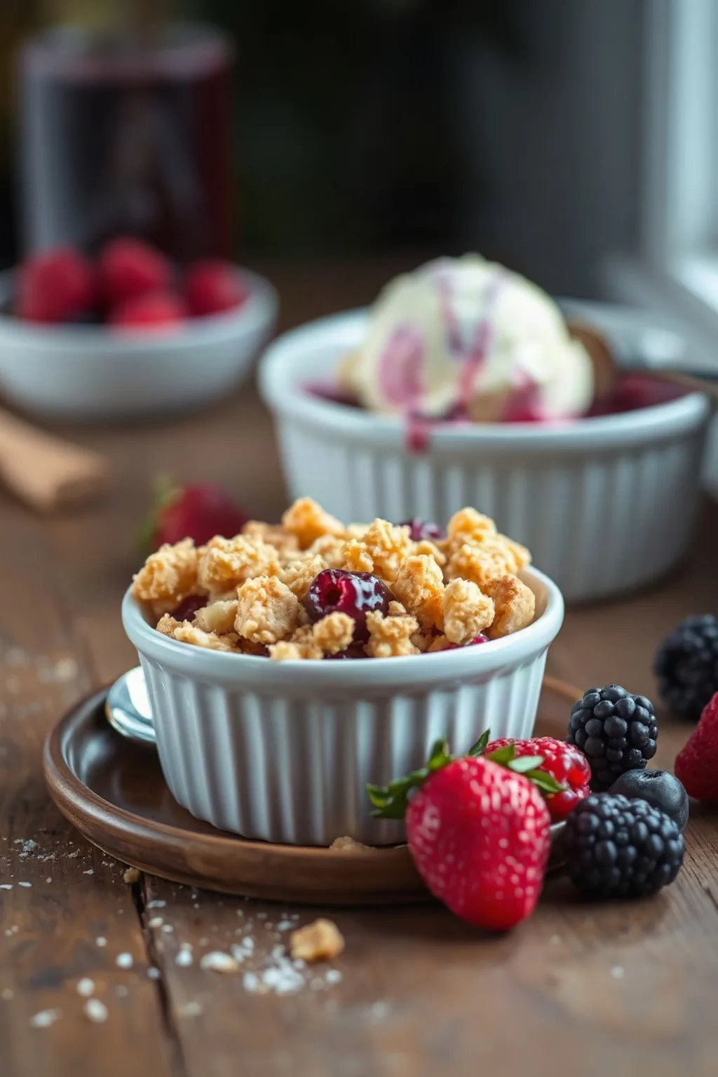 Crumble aux petits fruits surgelés